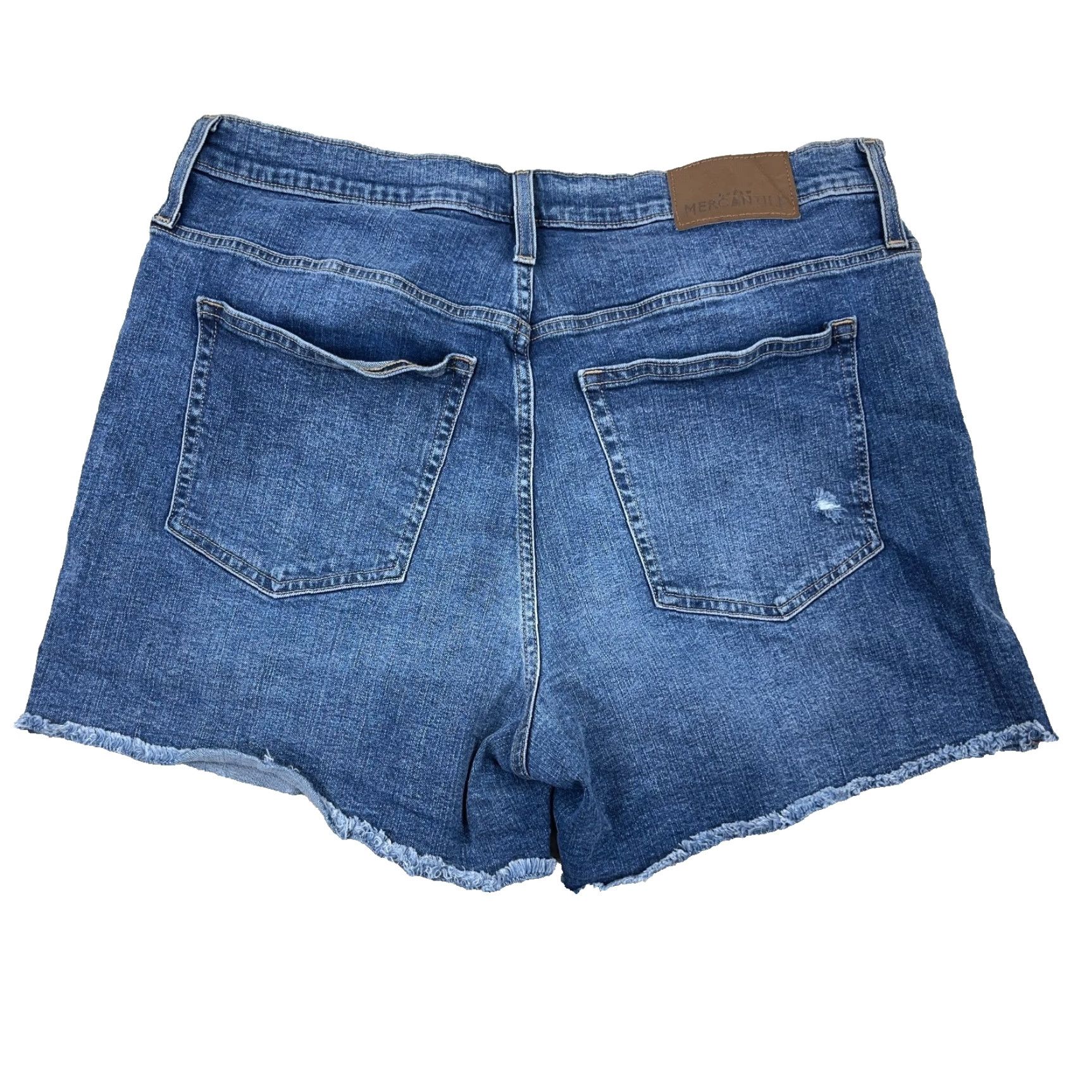 J.Crew J. Crew Mercantile Shorts Men 33 Bermuda Denim 11 Inseam Blue Pockets Belt Loops Zip Front Regular Mid Rise Casual Size US 33 - 2 Thumbnail