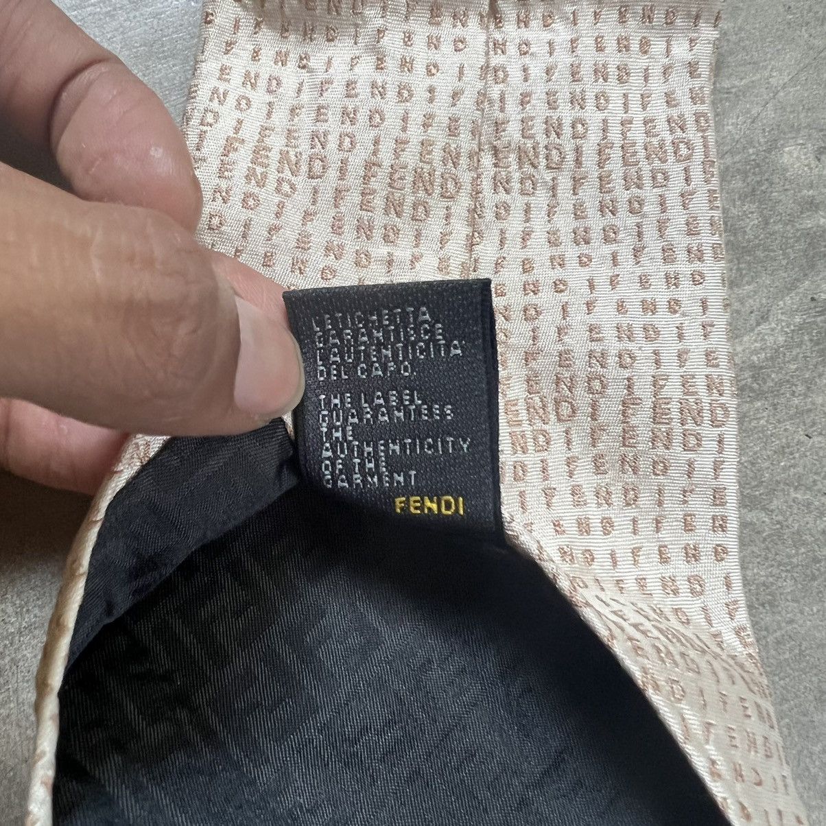 Fendi 1990s Fendi Monogram Pure Silk Ties Size ONE SIZE - 9 Thumbnail