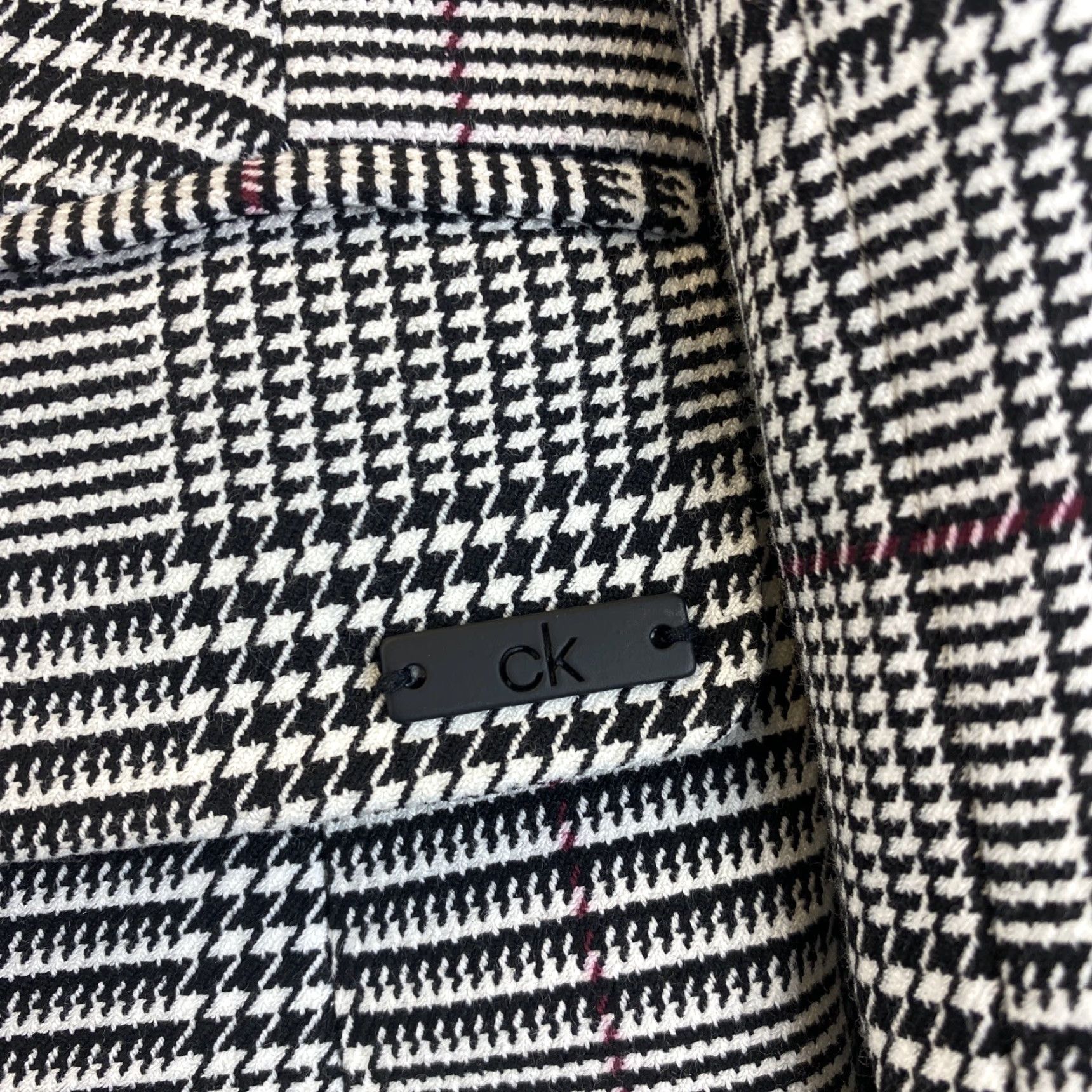Calvin Klein Calvin Klein Size 12 Plaid Gray Black One Button Women’s Coat Long / 50-5 Overcoat Coat Trench JACKET/COAT? Size XL / US 12-14 / IT 48-50 - 4 Thumbnail
