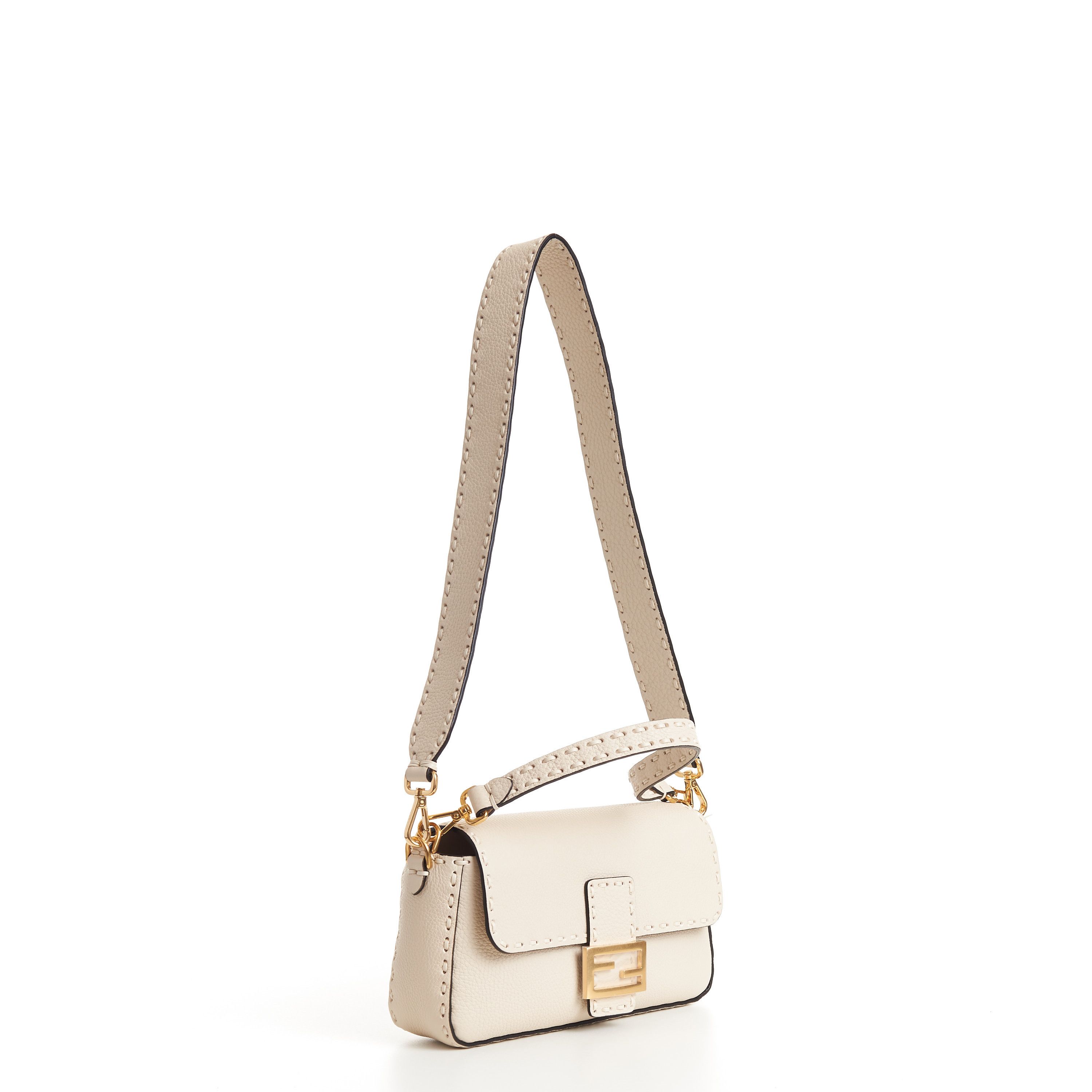 Fendi Baguette - Camellia Selleria Bag With Oversize Topstitching Size ONE SIZE - 10 Thumbnail