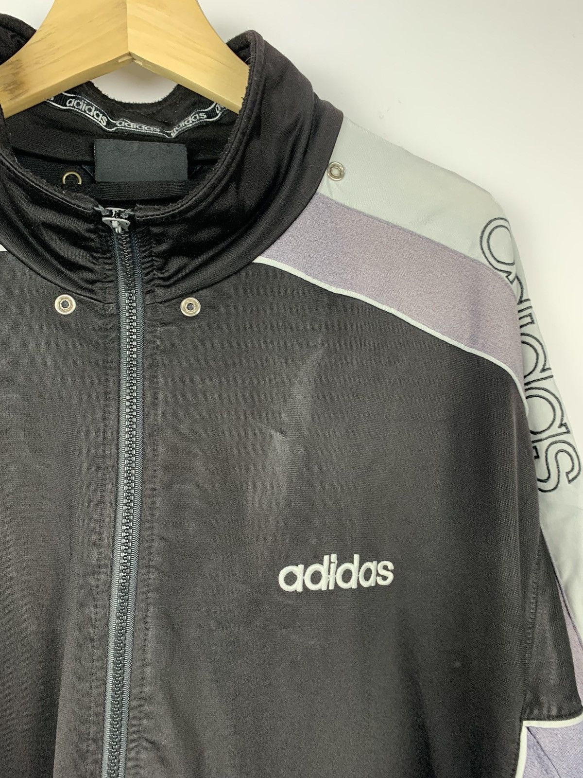 Adidas Vintage Adidas Retro Full Zip Track Jacket Size L 90’s Size US L / EU 52-54 / 3 - 12 Thumbnail