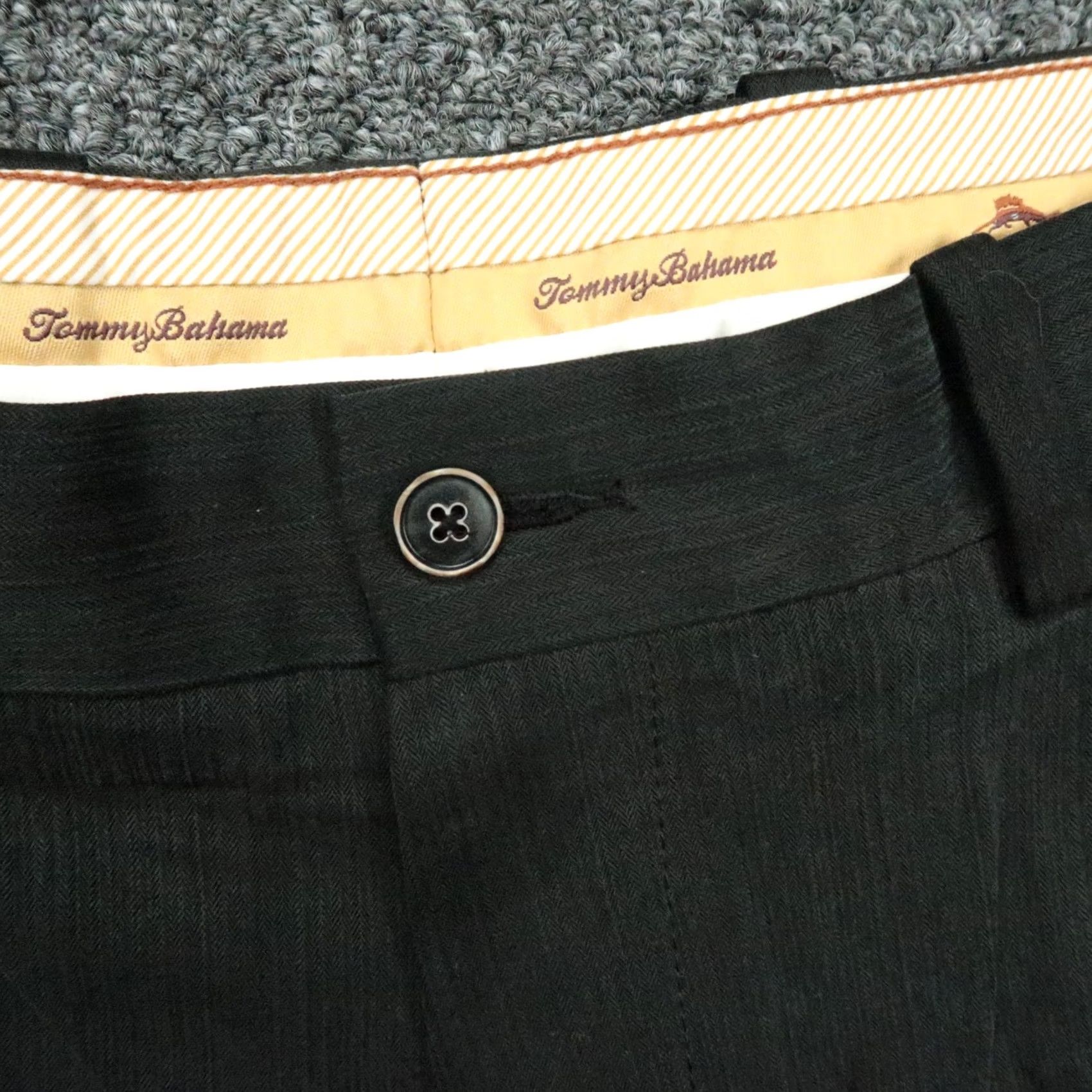 Tommy Bahama Tommy Bahama Pants Mens 34x32 Green Silk Bamboo Double Pleat Trouser Size US 34 / EU 50 - 3 Thumbnail