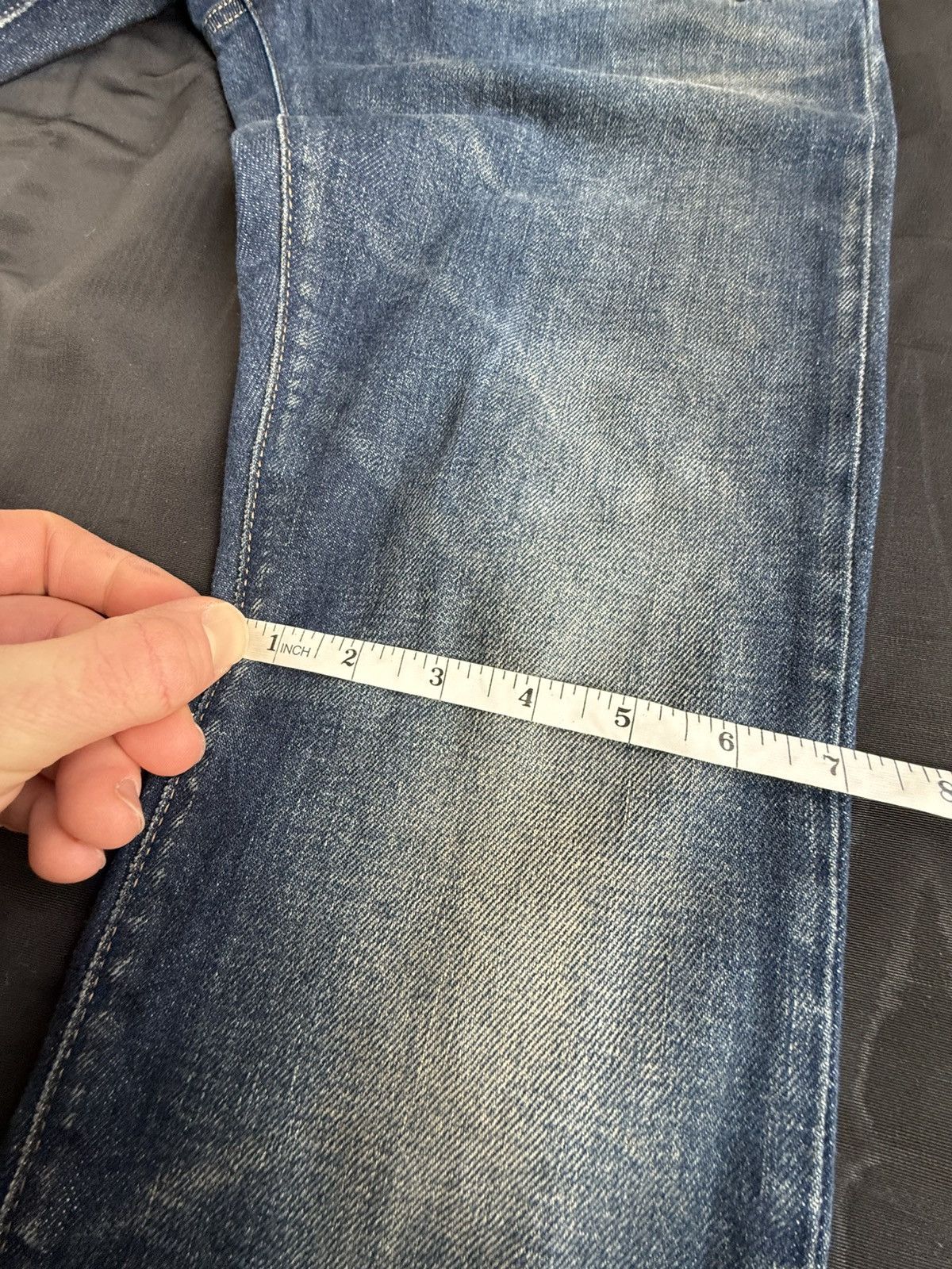 Saint Laurent Paris SS20 Saint Laurent raw hem crash denim Jeans d03 skinny slim Size US 30 / EU 46 - 8 Thumbnail