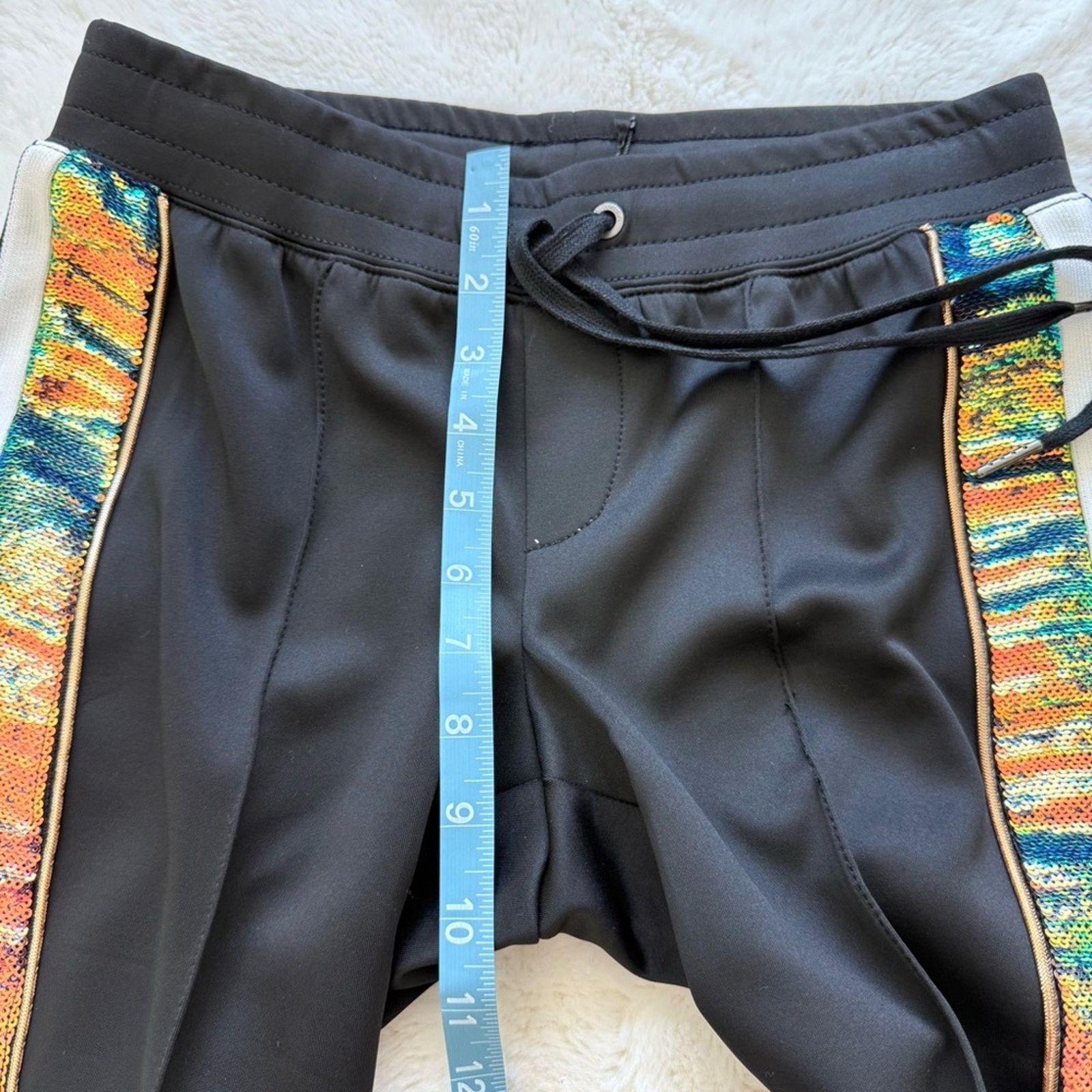 Pam & Gela NEW!!! PAM&GELA women pants with sequins size P Size 27" / US 4 / IT 40 - 7 Thumbnail