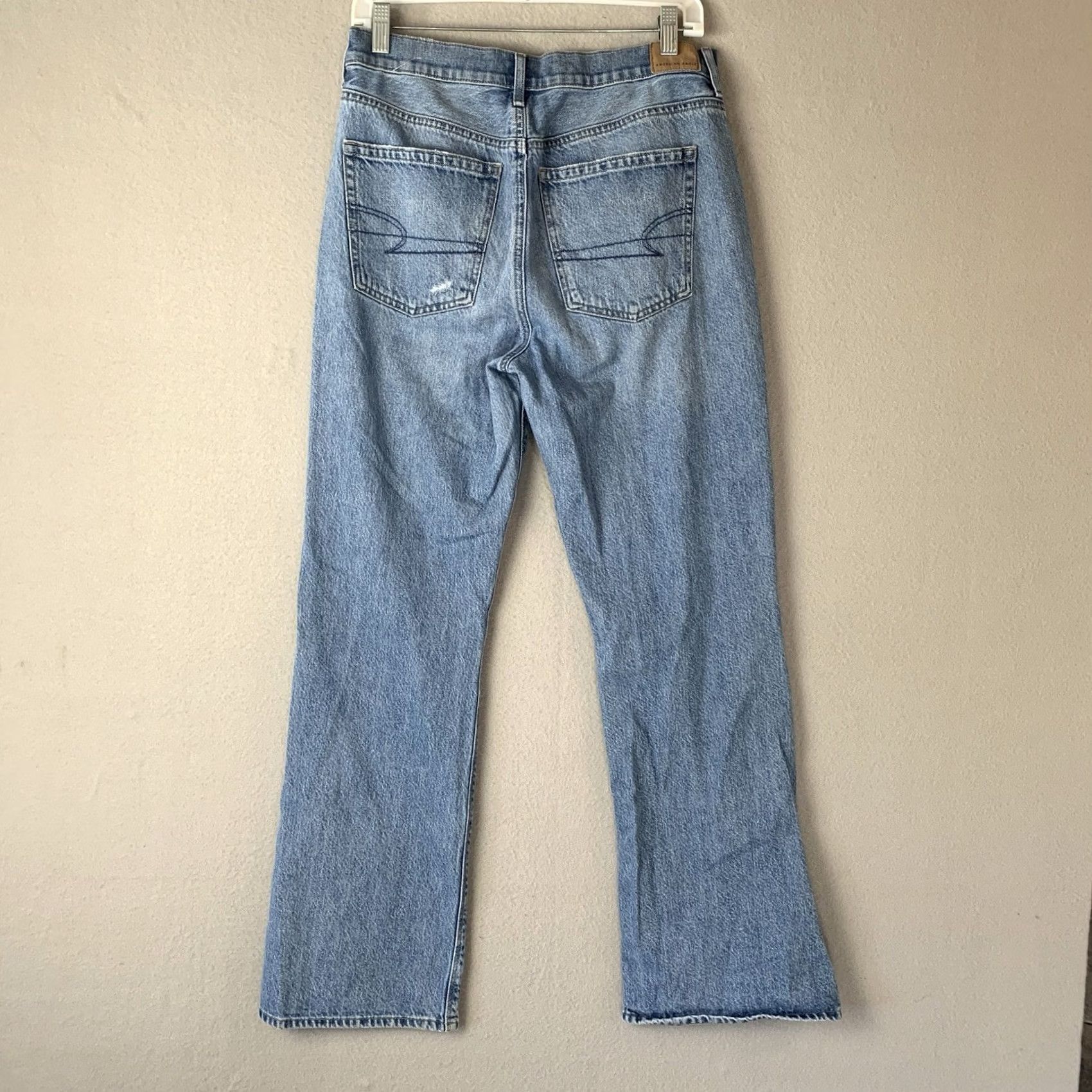 American Eagle Outfitters VINTAGE American Eagle Jeans 90s Bootcut Blue 10 Women Regular Denim Distressed Hipster Baroque Style? Size 32" / US 10 / IT 46 - 2 Thumbnail