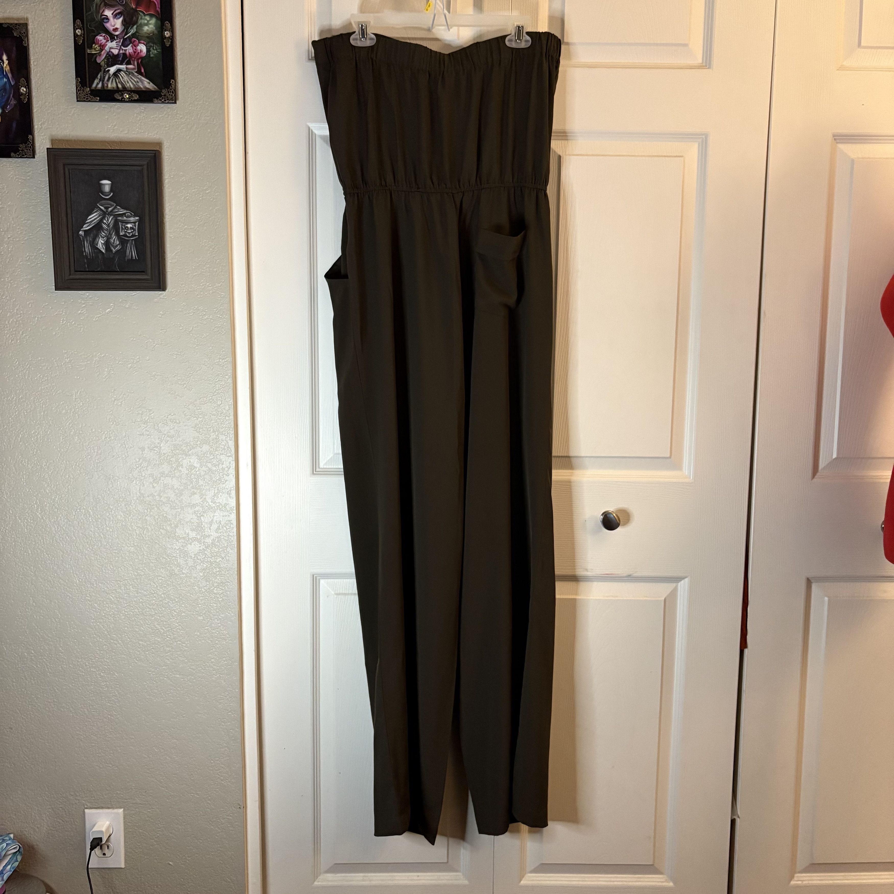 Other Walter by Walter Baker Olive Jumpsuit size L Size 32" / US 10 / IT 46 - 5 Thumbnail
