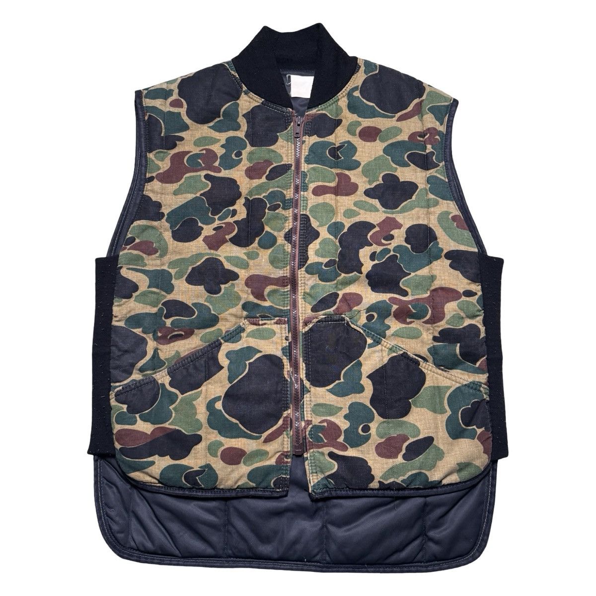 Other Vintage 60s Woodland Duck Camouflage Hunting Vest YKK l Size US L / EU 52-54 / 3 - 1 Thumbnail