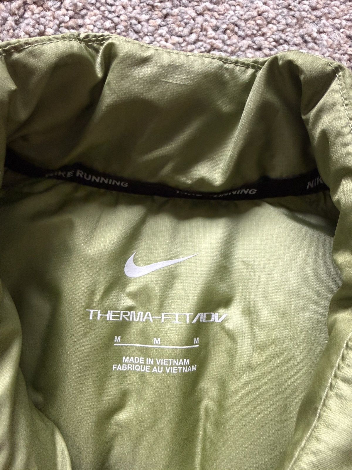 Nike Nike Therma-FIT ADV Running Jacket Down Lightweight Green Size US M / EU 48-50 / 2 - 4 Thumbnail