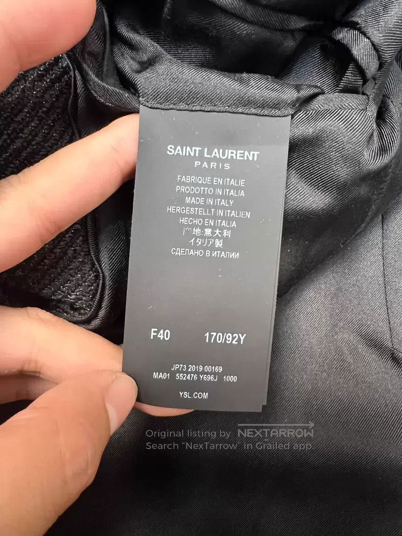 Saint Laurent Paris Saint Laurent Paris Wool Coat Size S / US 4 / IT 40 - 5 Thumbnail
