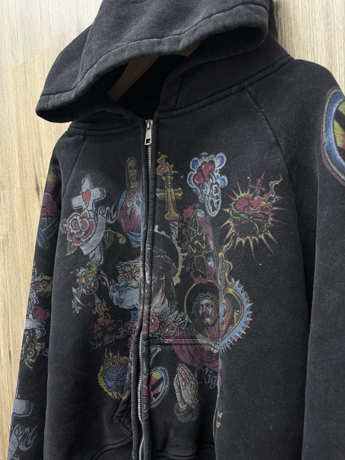 Other Righteous Black Zip Up Hoodie Size US L / EU 52-54 / 3 - 4 Thumbnail