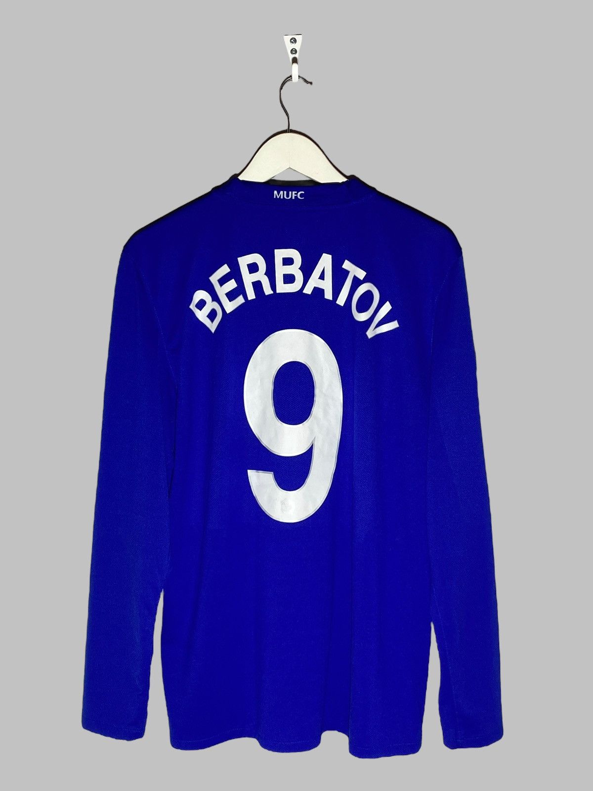 Nike #9 Berbatov Manchester United 2008/09 Long Sleeve Jersey Size US L / EU 52-54 / 3 - 2 Thumbnail