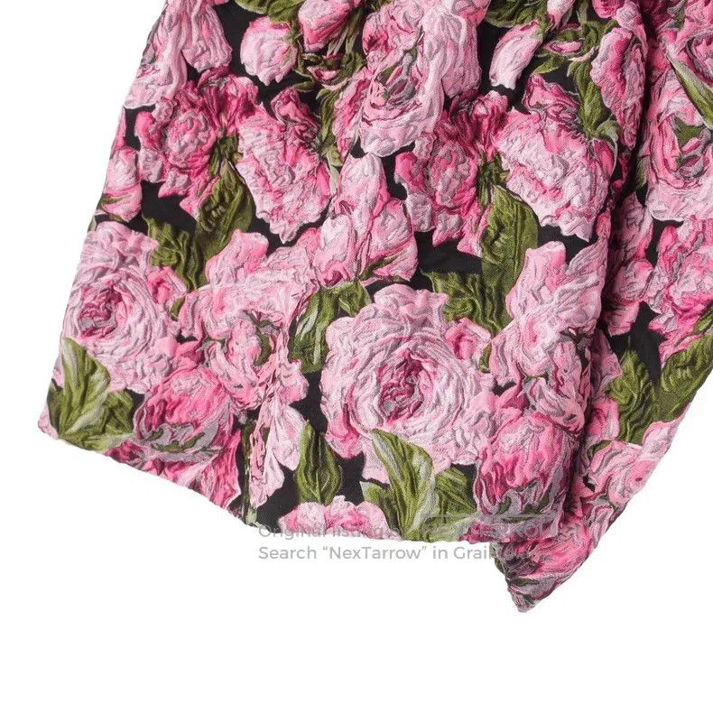 Comme des Garcons Comme Des Garcons size XS Pink Retro Floral Design Skirt Size 23" - 5 Thumbnail