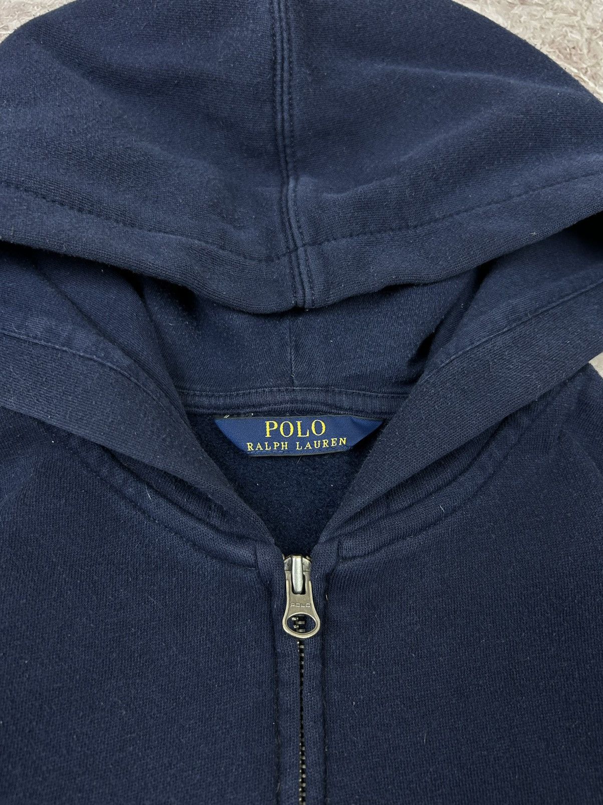 Polo Ralph Lauren × Vintage Polo Ralph Lauren Full Zip Hoodie Navy Size US S / EU 44-46 / 1 - 4 Thumbnail