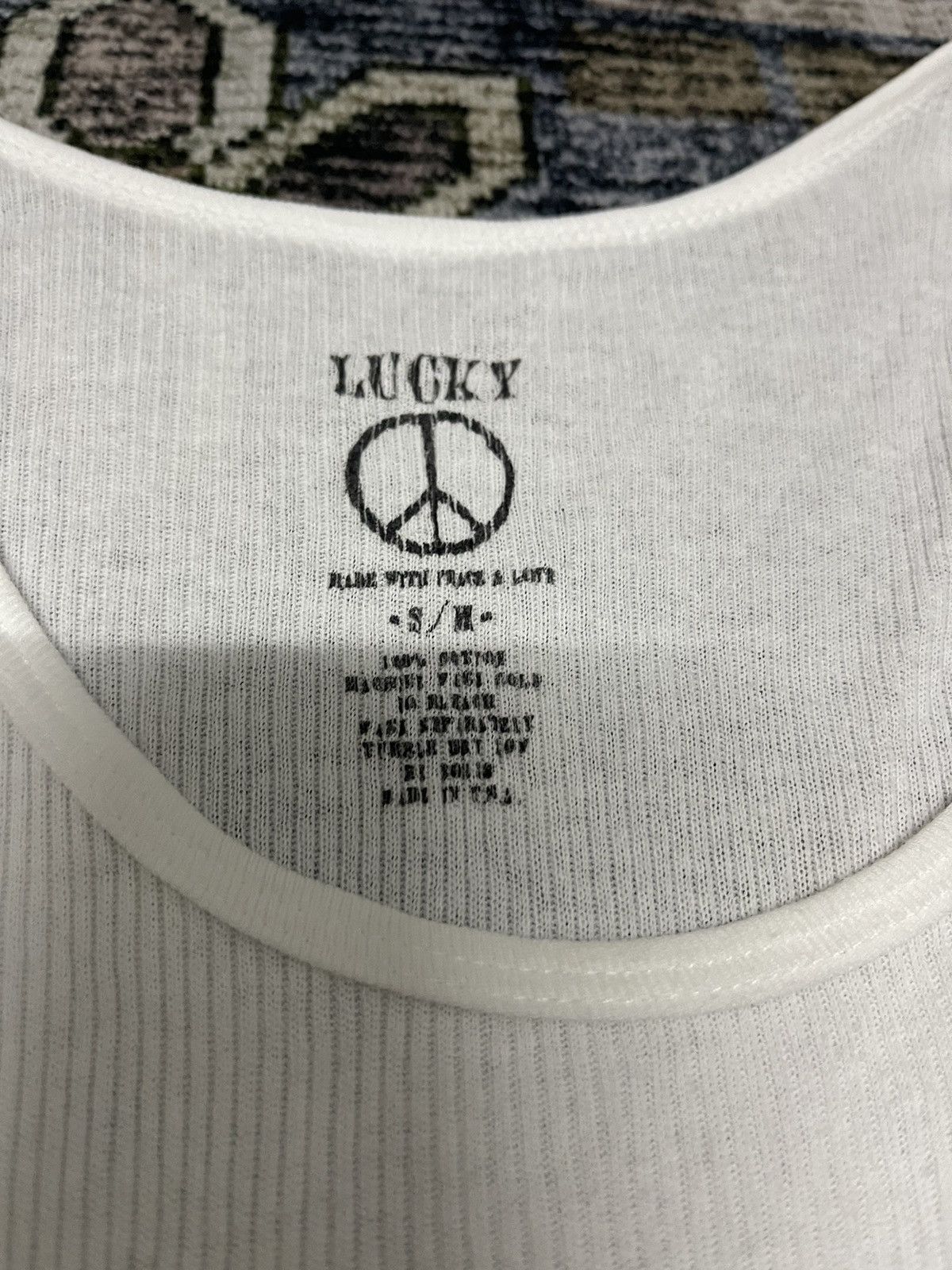 Hysteric Glamour × Japanese Brand × Lucky Brand VINTAGE TANK TOPS LUCKY BY HYSTERIC TEE VERY RARE Size US S / EU 44-46 / 1 - 5 Thumbnail