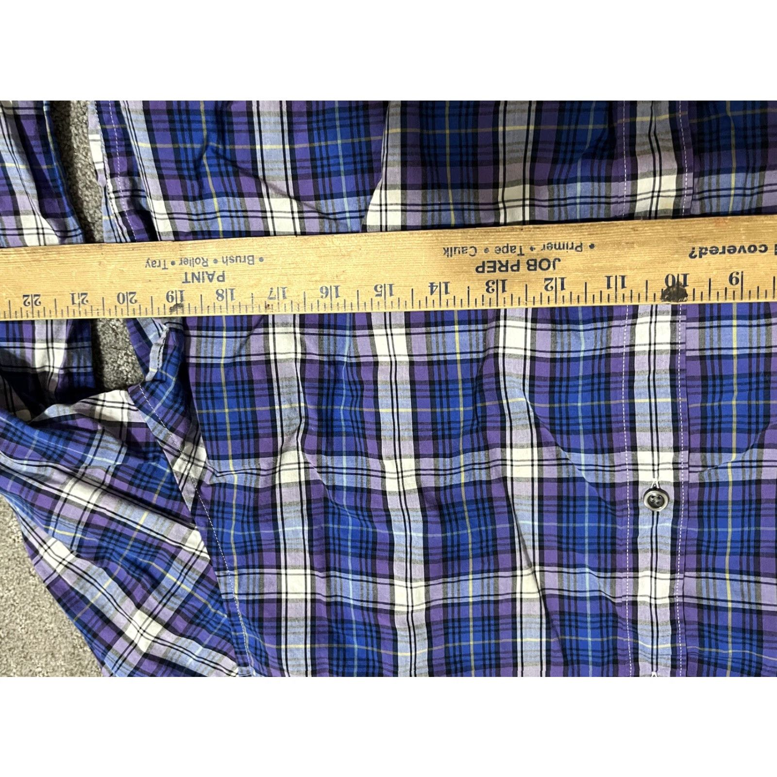 Gap Gap Button-Up Shirt Mens XL Blue Plaid Slim Fit Long Sleeve Button-Down Collar Mens Clothing Size US XL / EU 56 / 4 - 4 Thumbnail