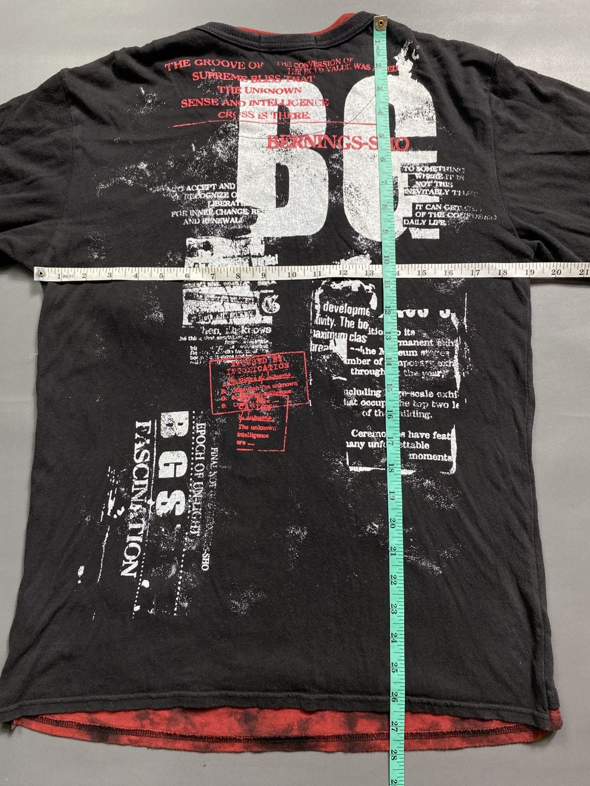 Japanese Brand BerningsSho Punk Style Double layer Longsleeve Size US L / EU 52-54 / 3 - 12 Thumbnail