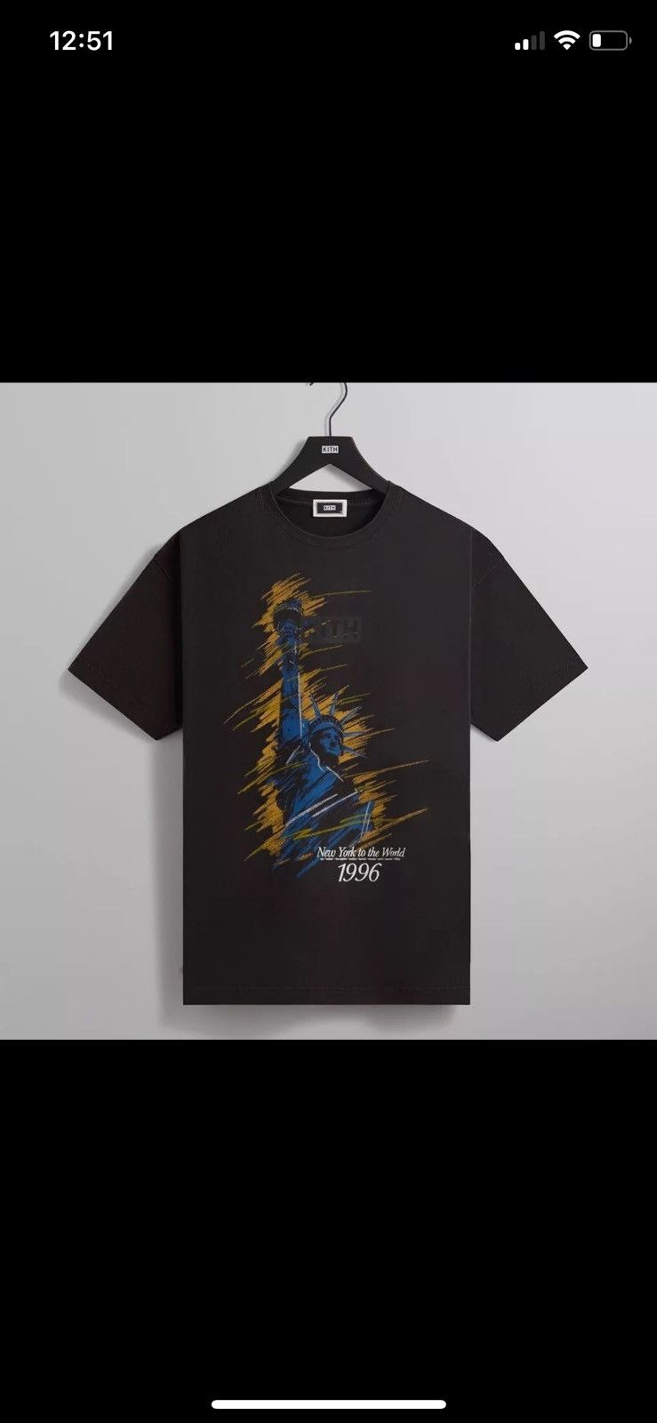 Kith Kith 96 NY Vintage Tee in Black 2024 Size US M / EU 48-50 / 2 - 1 Thumbnail