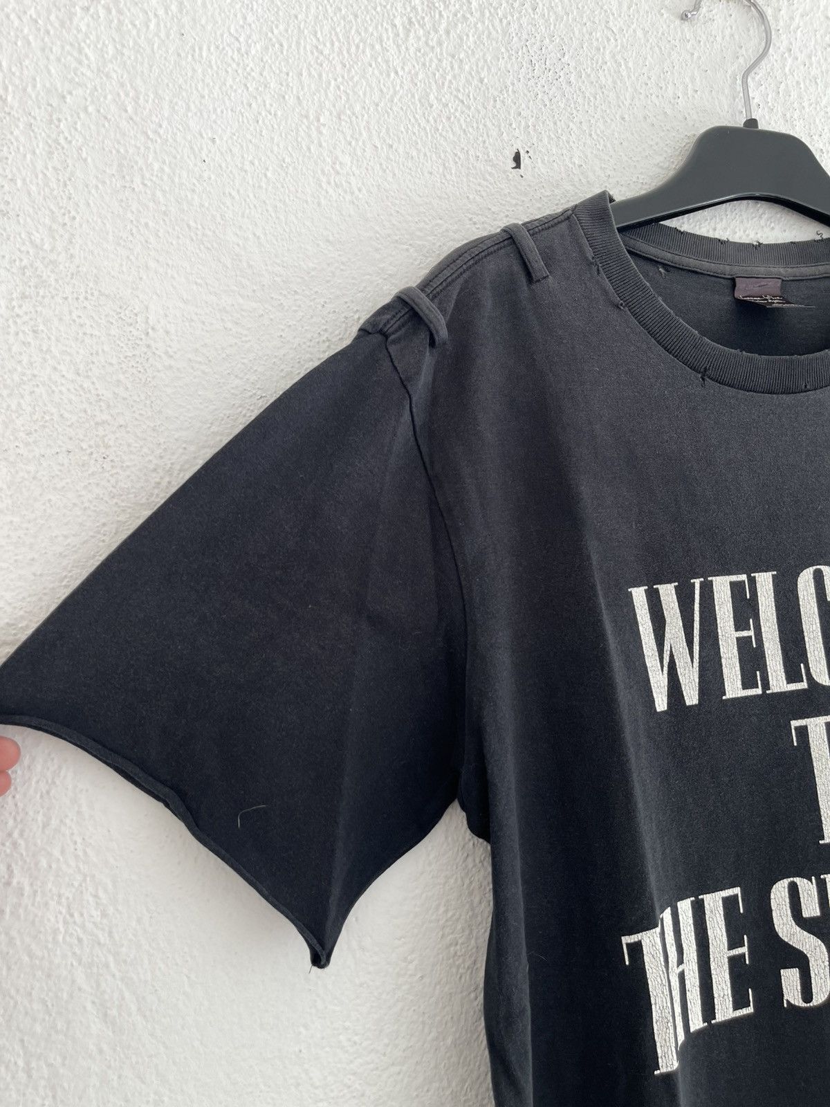 Number (N)ine SS06 Number Nine Welcome to the Shadow Distressed T Shirt Size US L / EU 52-54 / 3 - 3 Thumbnail