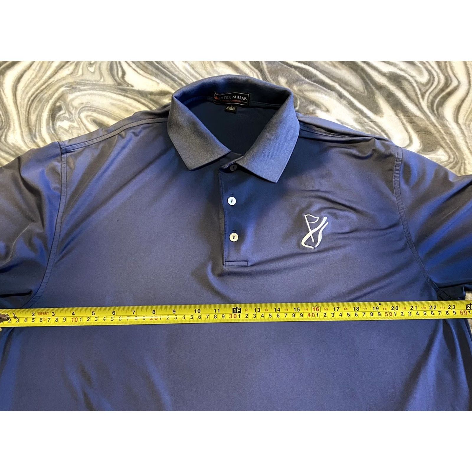 Peter Millar Peter Millar Polo Shirt Men’s L Blue Two-Toned Summer Comfort Golf Rock Creek ID Size US L / EU 52-54 / 3 - 7 Thumbnail