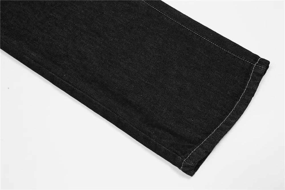 Japanese Brand × Vintage Men's casual straight trendy loose face print jeans Size US 32 / EU 48 - 6 Thumbnail