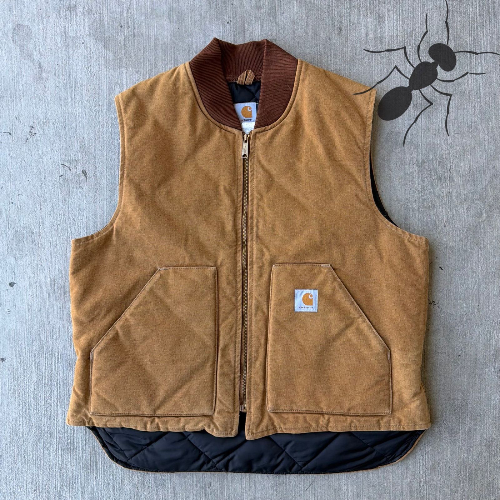 Carhartt × Vintage Carhartt V01 brown work wear vest Size US XL / EU 56 / 4 - 1 Thumbnail
