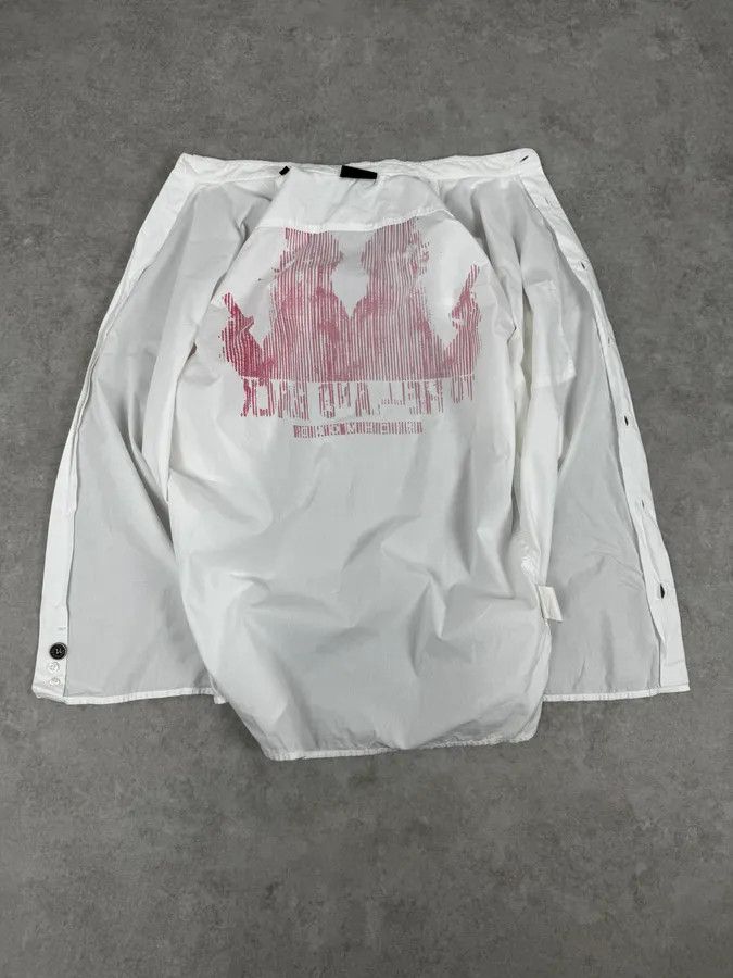 John Richmond Richmond White « To Hell And Back » Red Print Shirt Size US M / EU 48-50 / 2 - 7 Thumbnail