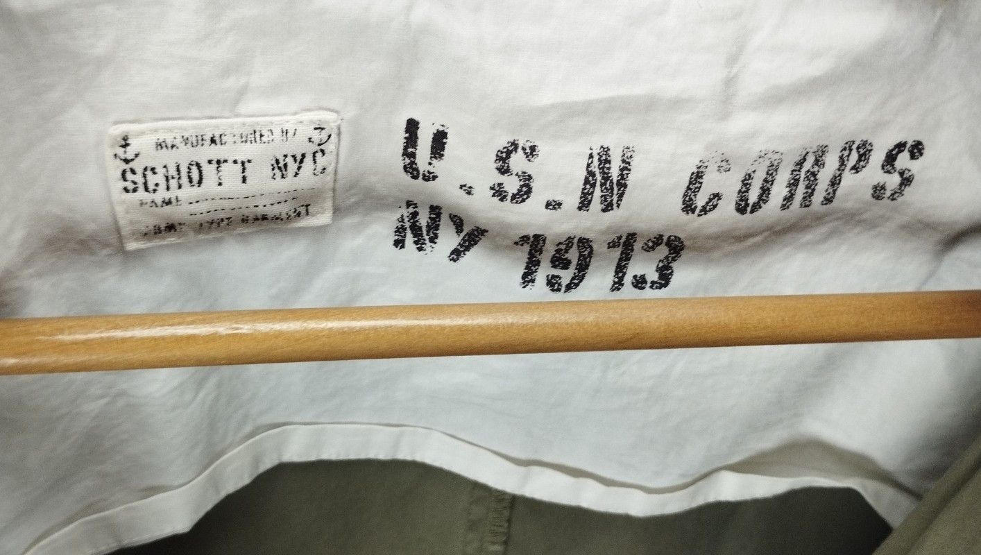 Schott Vest Schott NYC Us Navy CORPS Size US L / EU 52-54 / 3 - 9 Thumbnail