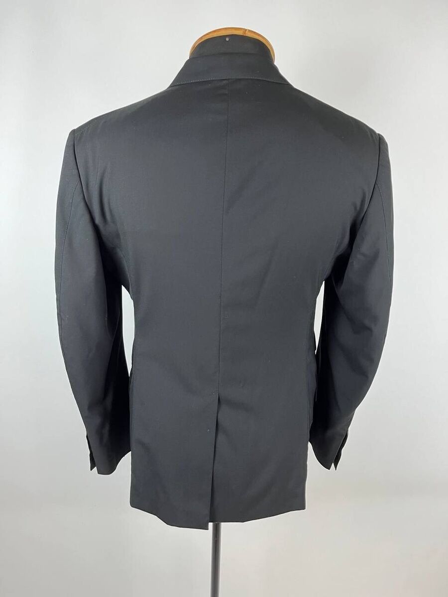 Tom Ford Tom Ford Black Wool Blazer 3 Button Size 52 (0334) Size 52R - 3 Thumbnail