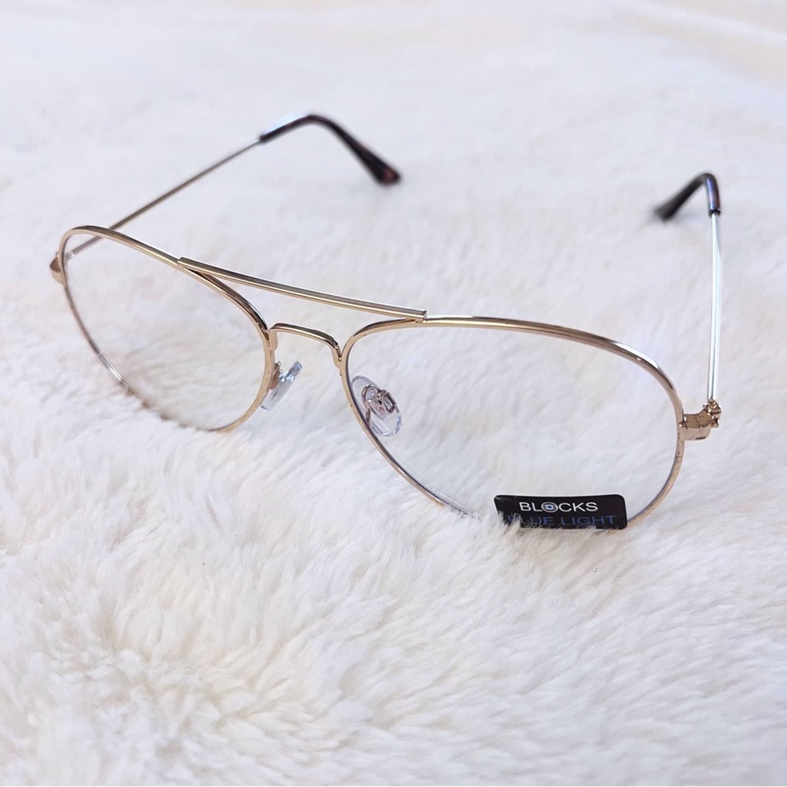 Other Nolan Gold Blue Light Glasses Size ONE SIZE - 8 Thumbnail