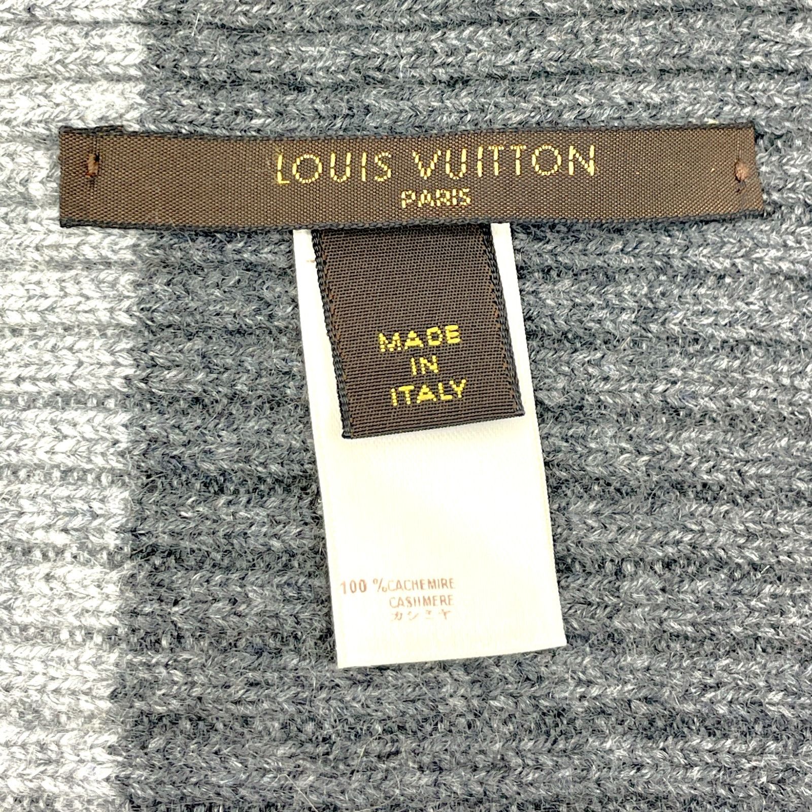 Louis Vuitton 🔴 Louis Vuitton Cashmere Scarf -Grey Size ONE SIZE - 4 Thumbnail