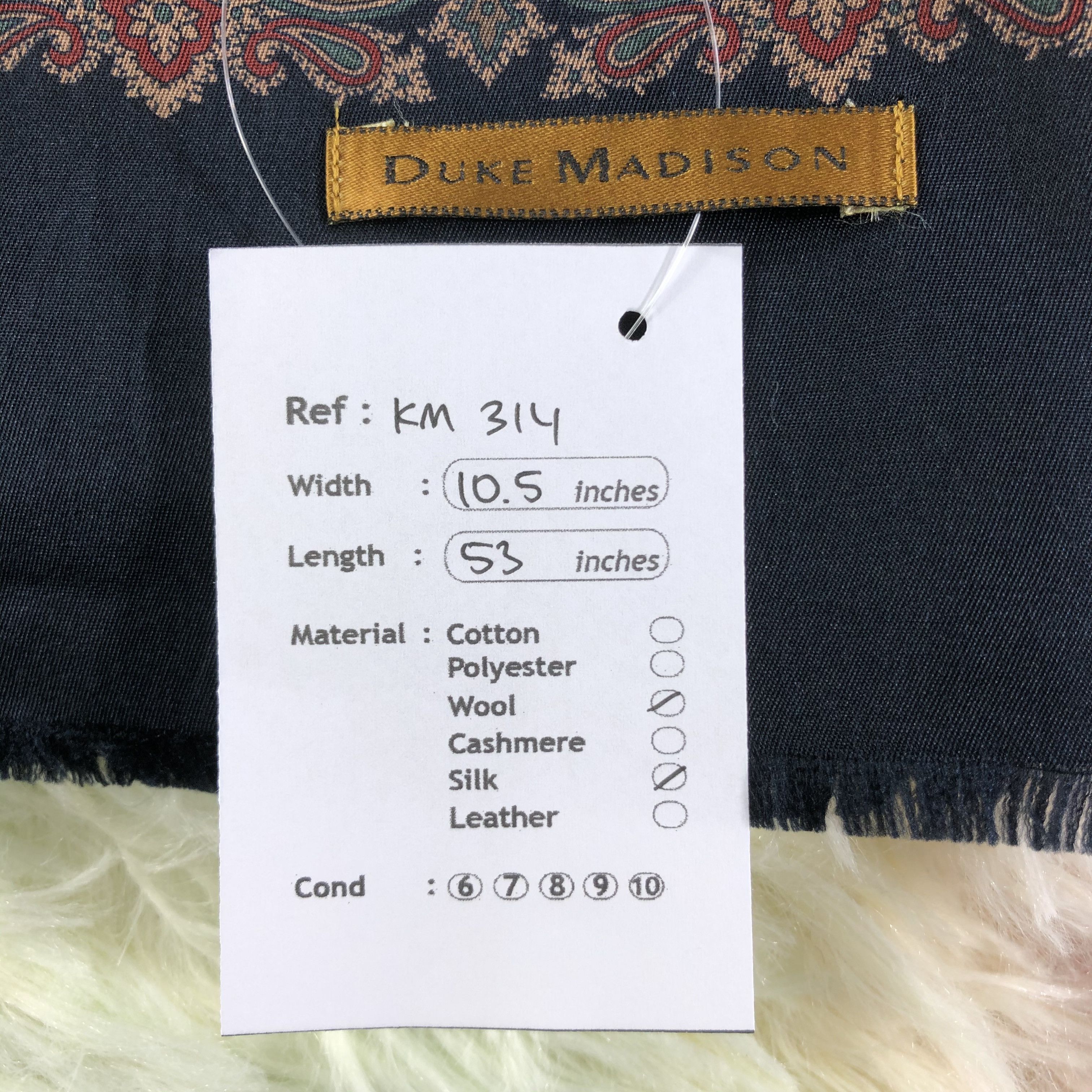 Vintage Duke Madison Scarf / Muffler / Neckwear - KM314 Size ONE SIZE - 5 Thumbnail
