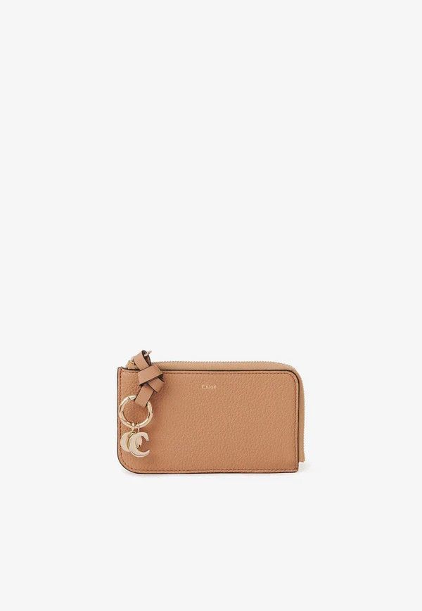 Chloe o1loc1c10226 Size: OS / Alphabet Card Holder in Light Tan Size ONE SIZE - 1 Thumbnail
