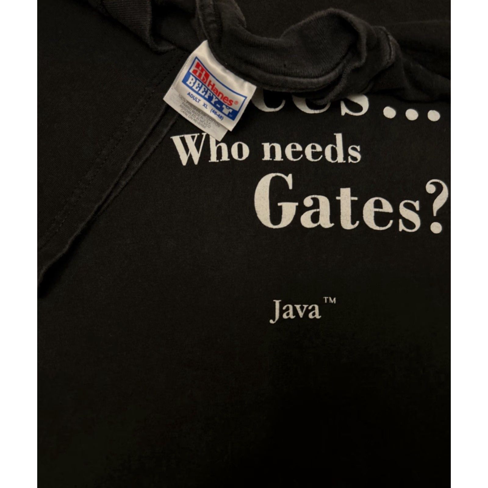 Apple VINTAGE 90s Java Script Anti Bill Gates Microsoft Apple Tech VTG Shirt Mens XL Size US XL / EU 56 / 4 - 2 Thumbnail