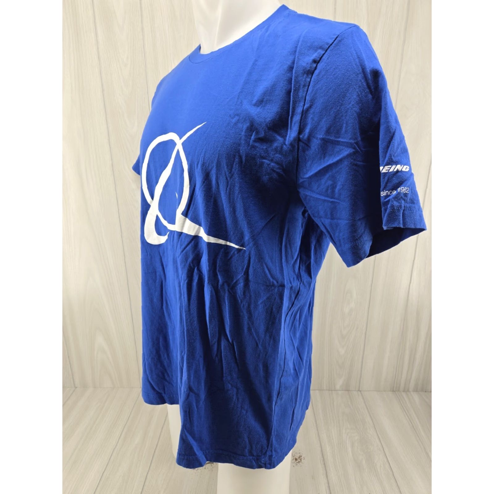 Vintage Boeing Logo Symbol Men's T-shirt XL Blue - Bella + Canvas Aero Aviation Shirt, Short Sleeve Crew Neck, Cotton, Regular Fit, Logo Accent Size US XL / EU 56 / 4 - 3 Thumbnail