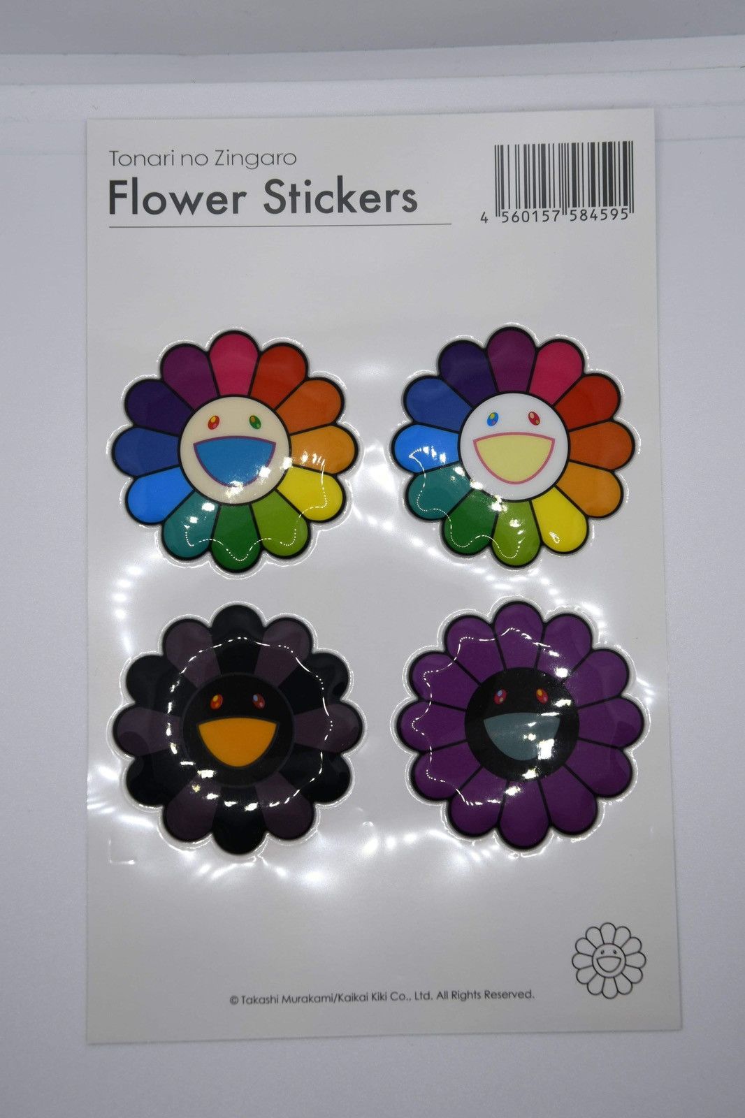 Takashi Murakami Takashi Murakami Bubblingly Sticker 4 Flowers rainbow purple Size ONE SIZE - 1 Thumbnail