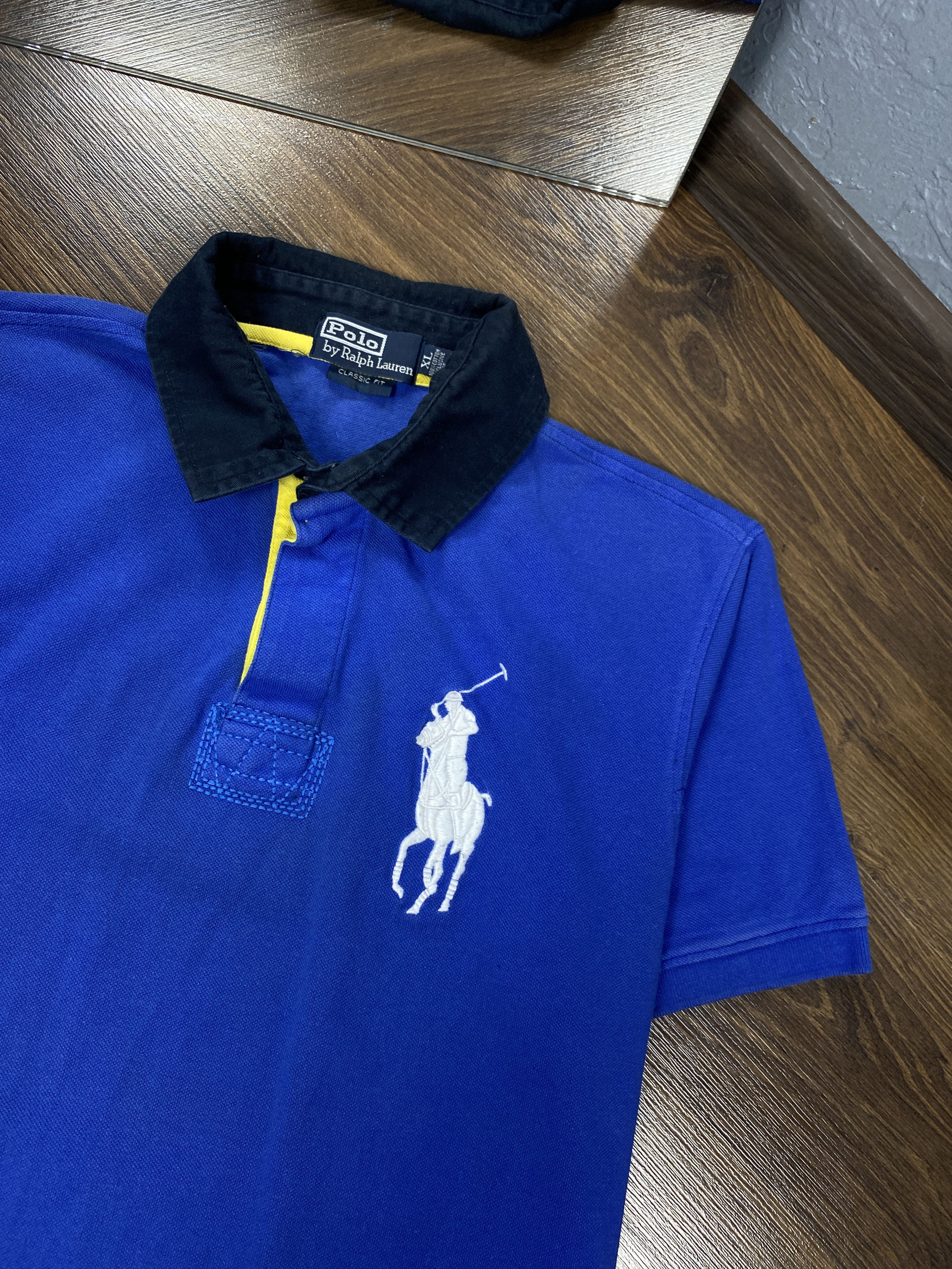 Polo Ralph Lauren Polo Ralph Lauren vintage rugby polo shirt Size US XL / EU 56 / 4 - 4 Thumbnail
