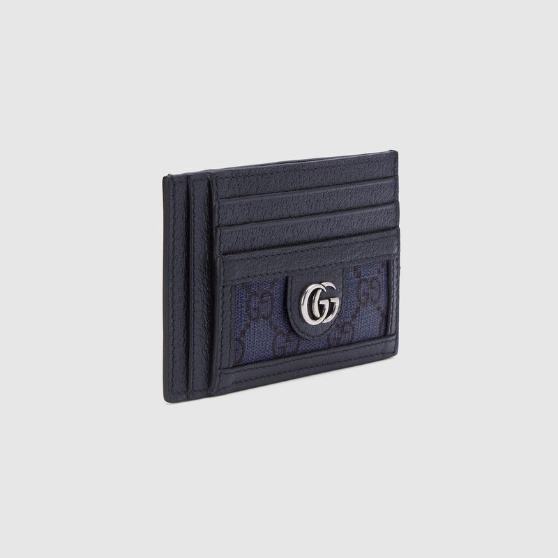 Gucci oc11z1225 Size: OS / Ophidia Card Case in Dark Blue Size ONE SIZE - 4 Thumbnail