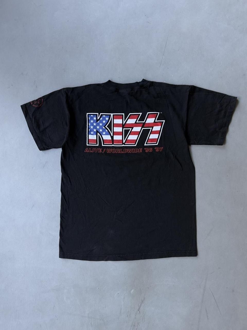 Vintage Vintage KISS Worldwide Tour T Shirt Band Tee Black Mens L Size US L / EU 52-54 / 3 - 2 Thumbnail