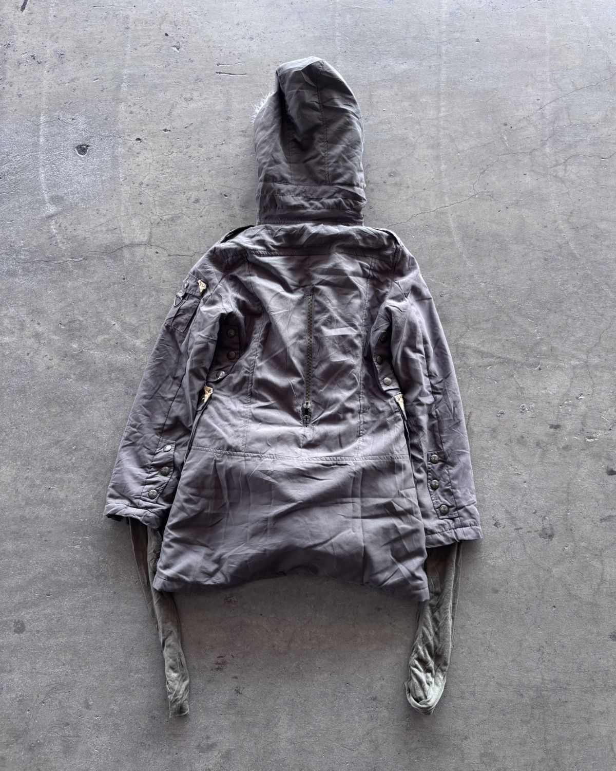 Le Grande Bleu (L.G.B.) Rare! Sly Boundage Fur Clasp Hooded Parkas Jacket Size US M / EU 48-50 / 2 - 10 Thumbnail