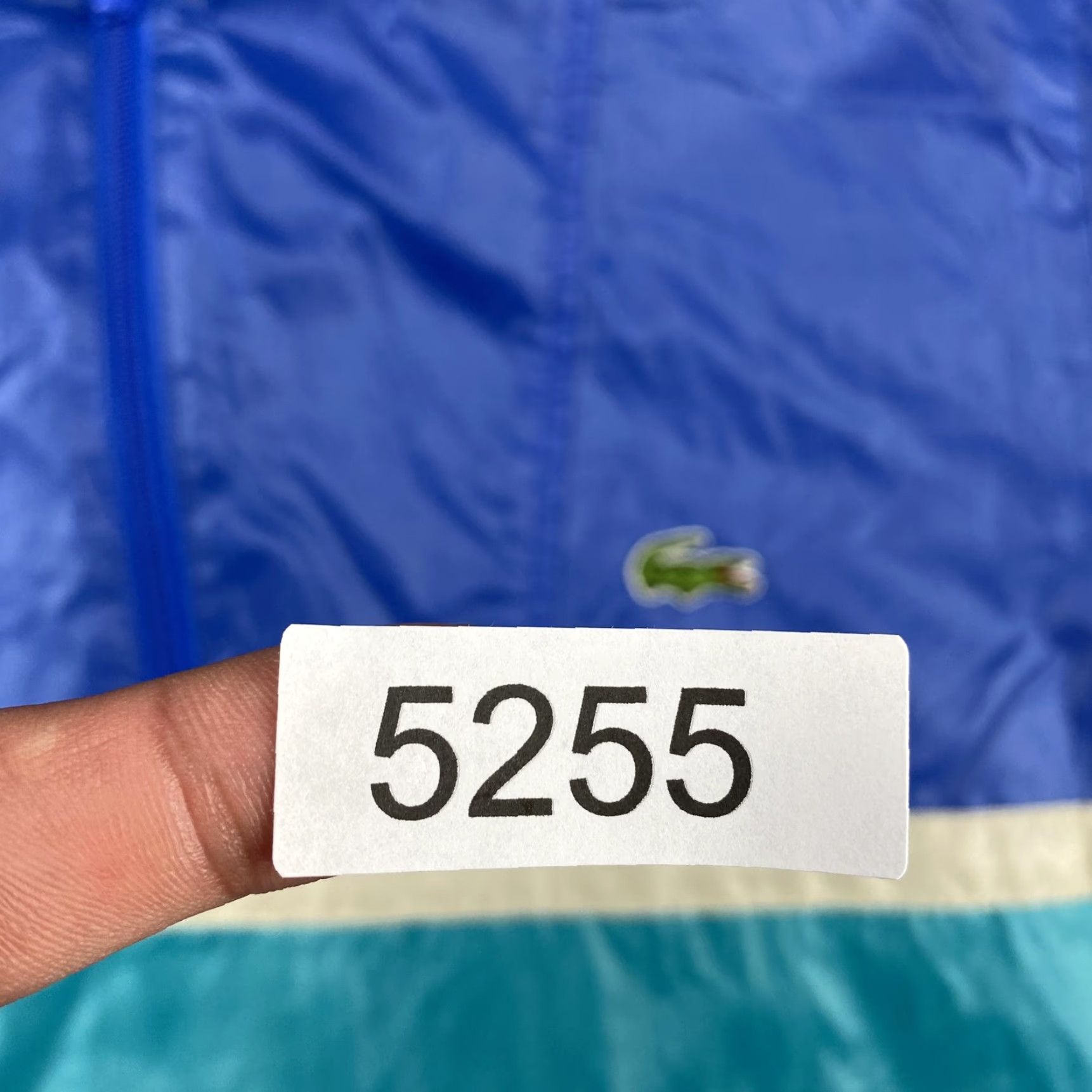 Lacoste VINTAGE IZOD Lacoste Jacket Mens S Hooded 1/4 Zip Windbreaker Blue Striped 80s Retro Size US S / EU 44-46 / 1 - 7 Thumbnail