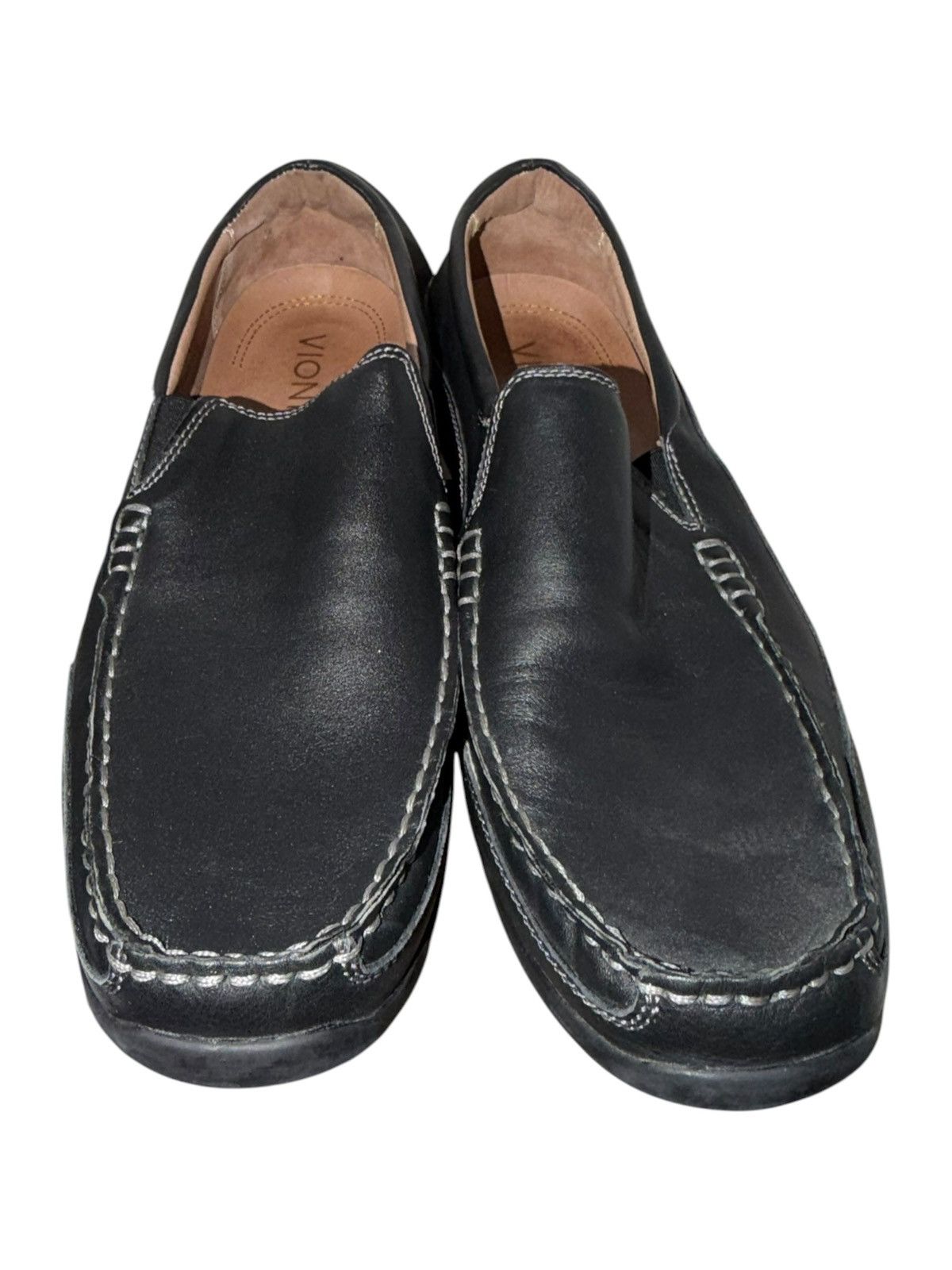 Vionic Vionic Preston Leather Loafers Men's 11.5 Black Slip On Size US 11.5 / EU 44-45 - 4 Thumbnail
