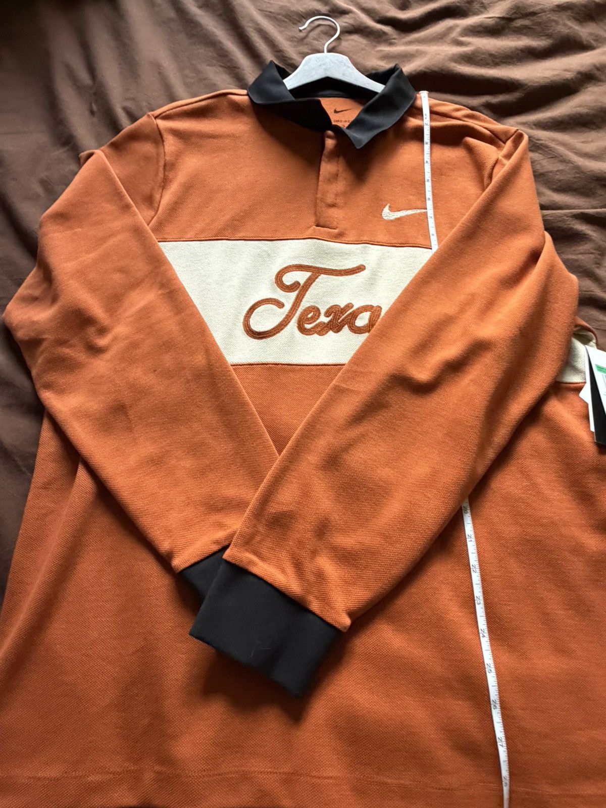 Nike Nike Men's Texas Longhorns Burnt Orange Rugby Polo Size US XL / EU 56 / 4 - 3 Thumbnail