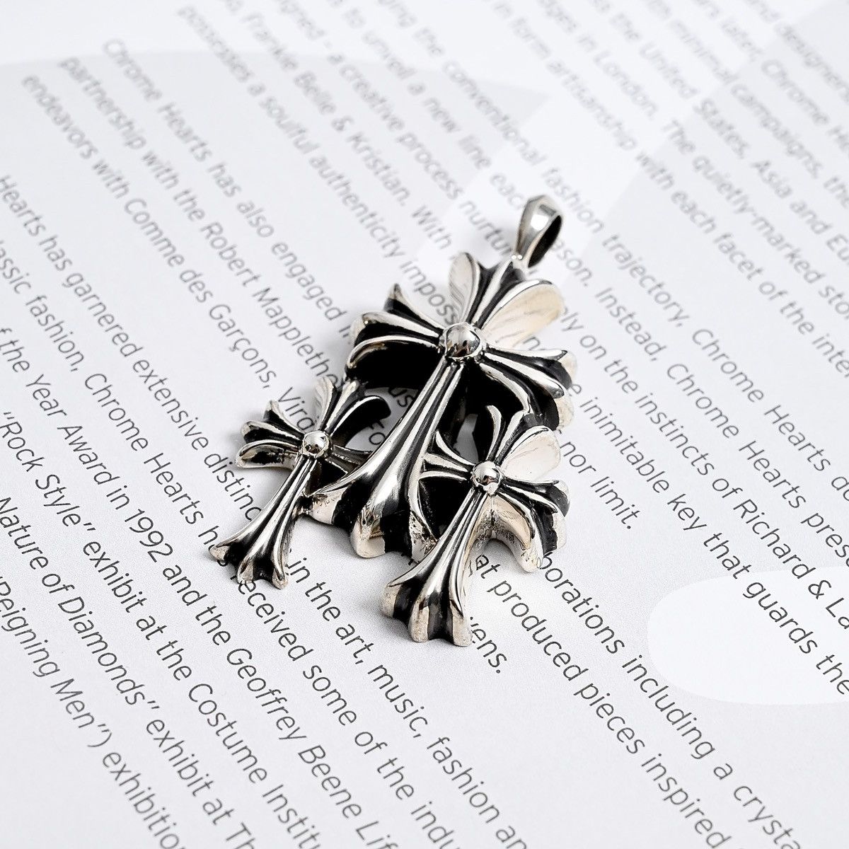 Chrome Hearts CHROME HEARTS TRIPPLE CROS CHARM SILVER Size ONE SIZE - 2 Thumbnail