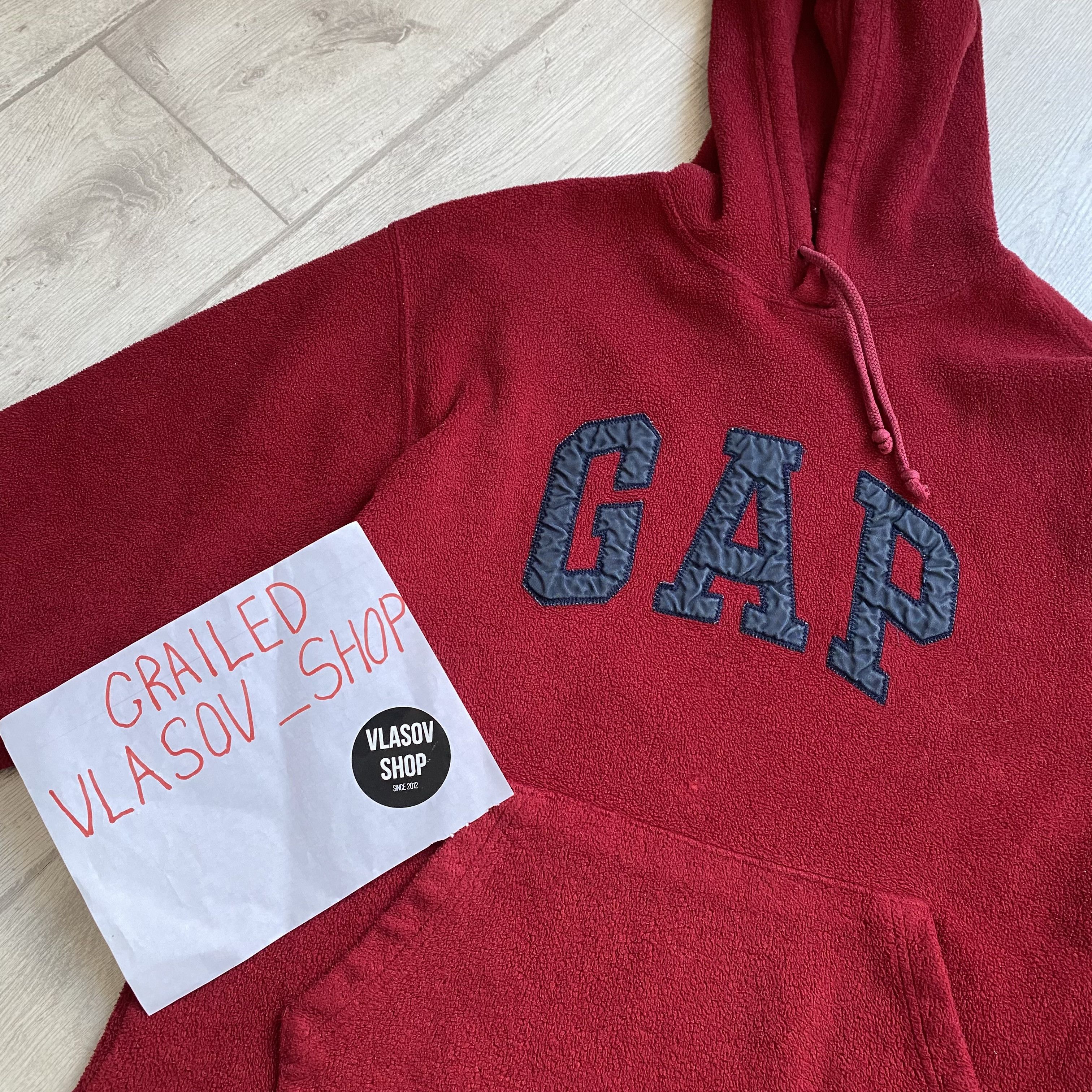 Gap 🔥 90s Vintage Gap Fleece Hoodie Embrodery Big Logo Size US S / EU 44-46 / 1 - 8 Thumbnail