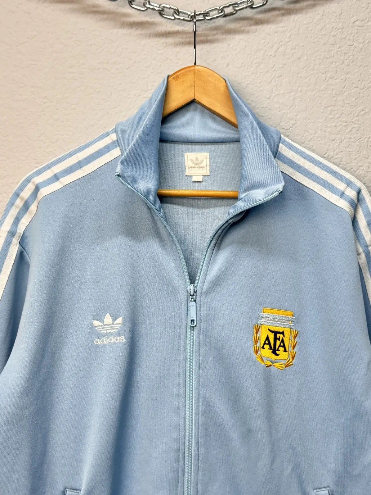 Adidas × Vintage Vintage Argentina World Cup Football Jacket Soccer 2006 Size US L / EU 52-54 / 3 - 13 Thumbnail