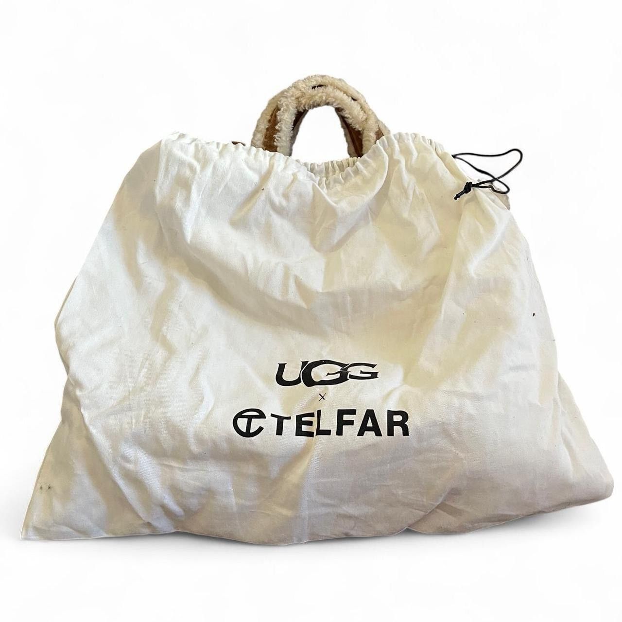 Telfar Telfar x Ugg Medium Tote Bag in Brown Chestnut and Cream Size ONE SIZE - 7 Thumbnail