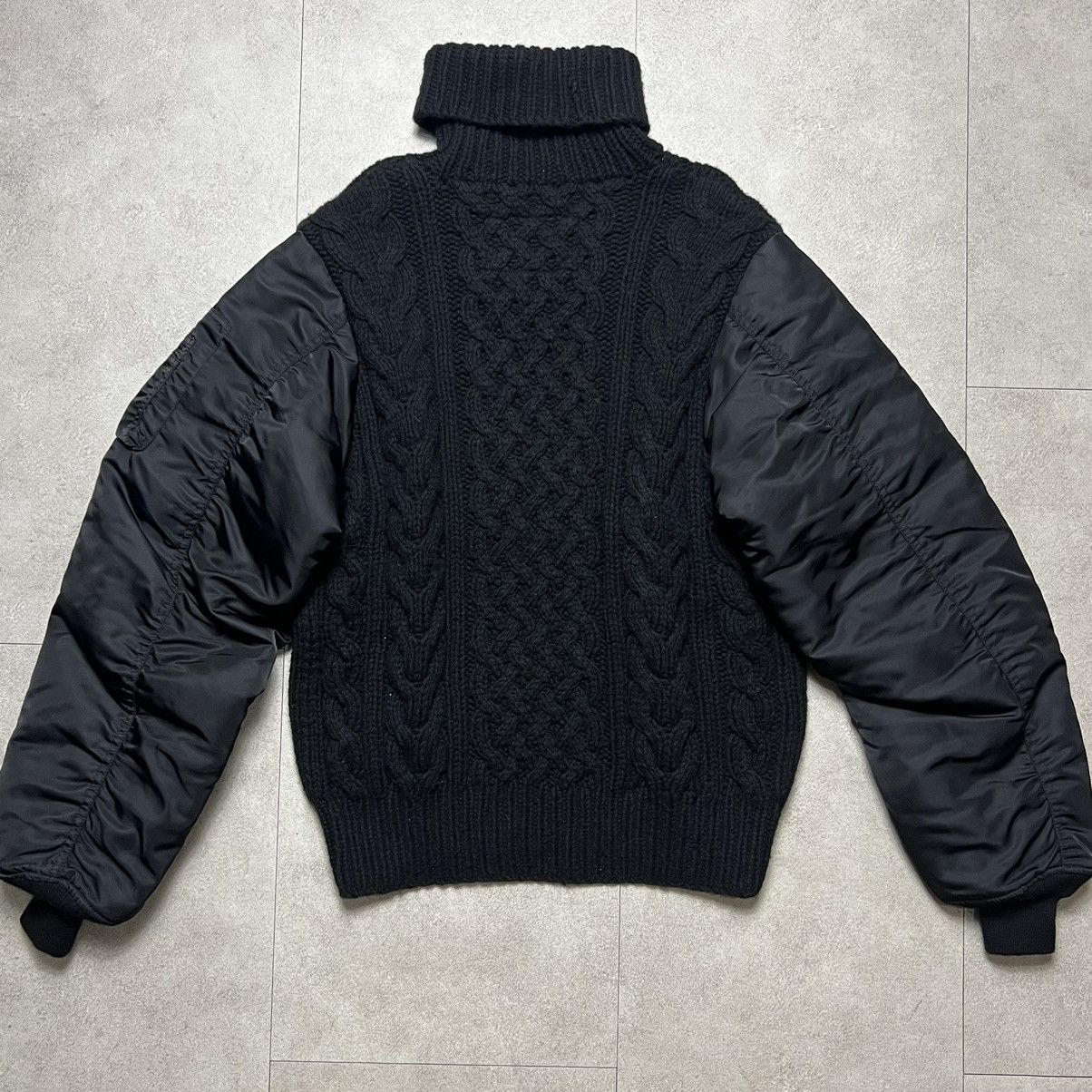 PHENOMENON Phenomenon Knit Sweater MA-1 Bomber Jacket Size US L / EU 52-54 / 3 - 2 Thumbnail