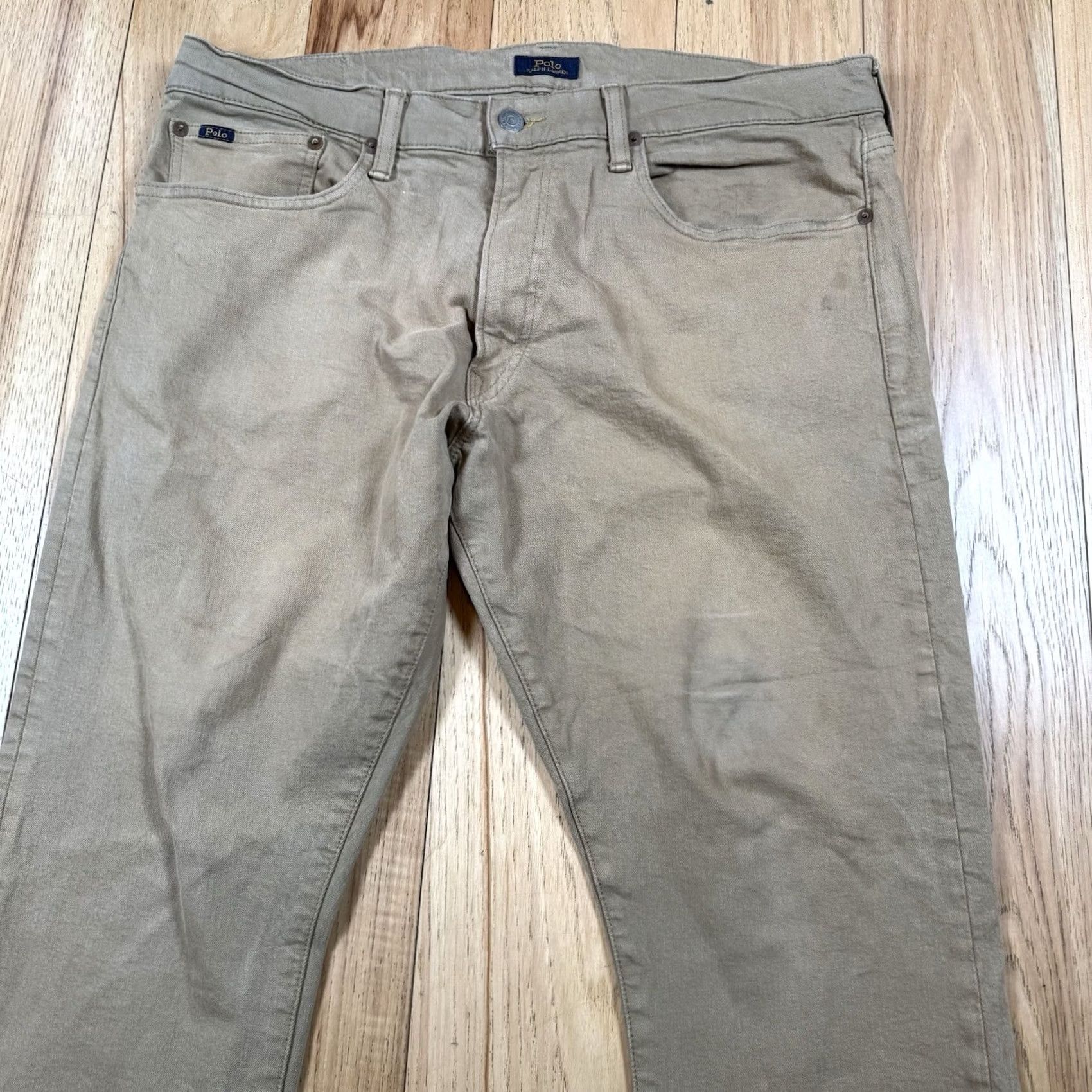 Polo Ralph Lauren Polo Ralph Lauren Jeans Slim Straight 36x30 Mens Khaki Brown Brown Varick Slim Straight 36 Inseam 30 Mens Jeans Size US M / EU 48-50 / 2 - 3 Thumbnail