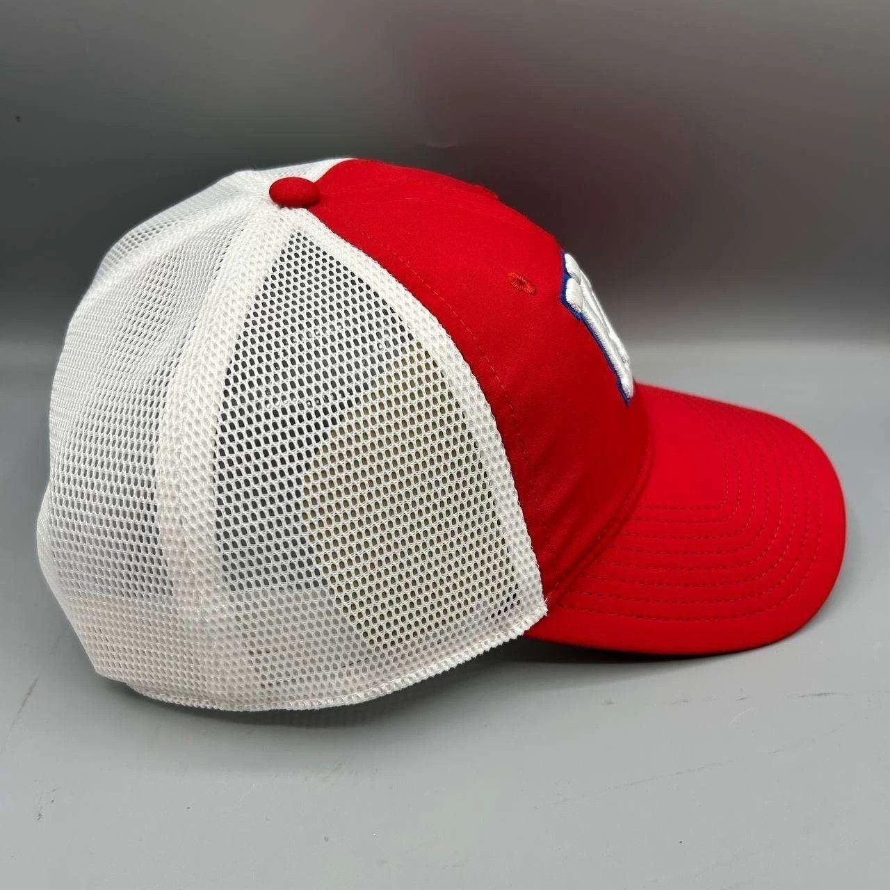 The Game Kansas Jayhawks NCAA Trucker Hat Men Red White Snap Back Size ONE SIZE - 3 Thumbnail