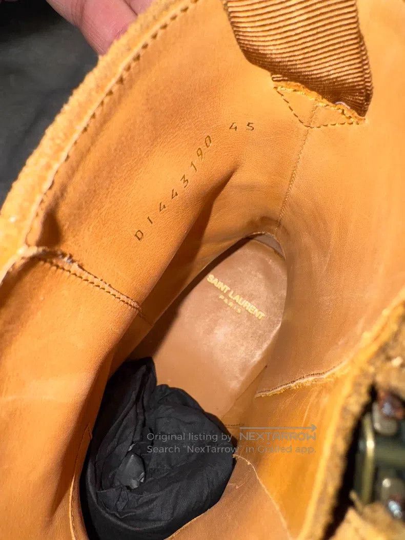 Saint Laurent Paris Saint Laurent Paris Buckle Chelsea Boots Size US 12 / EU 45 - 6 Thumbnail
